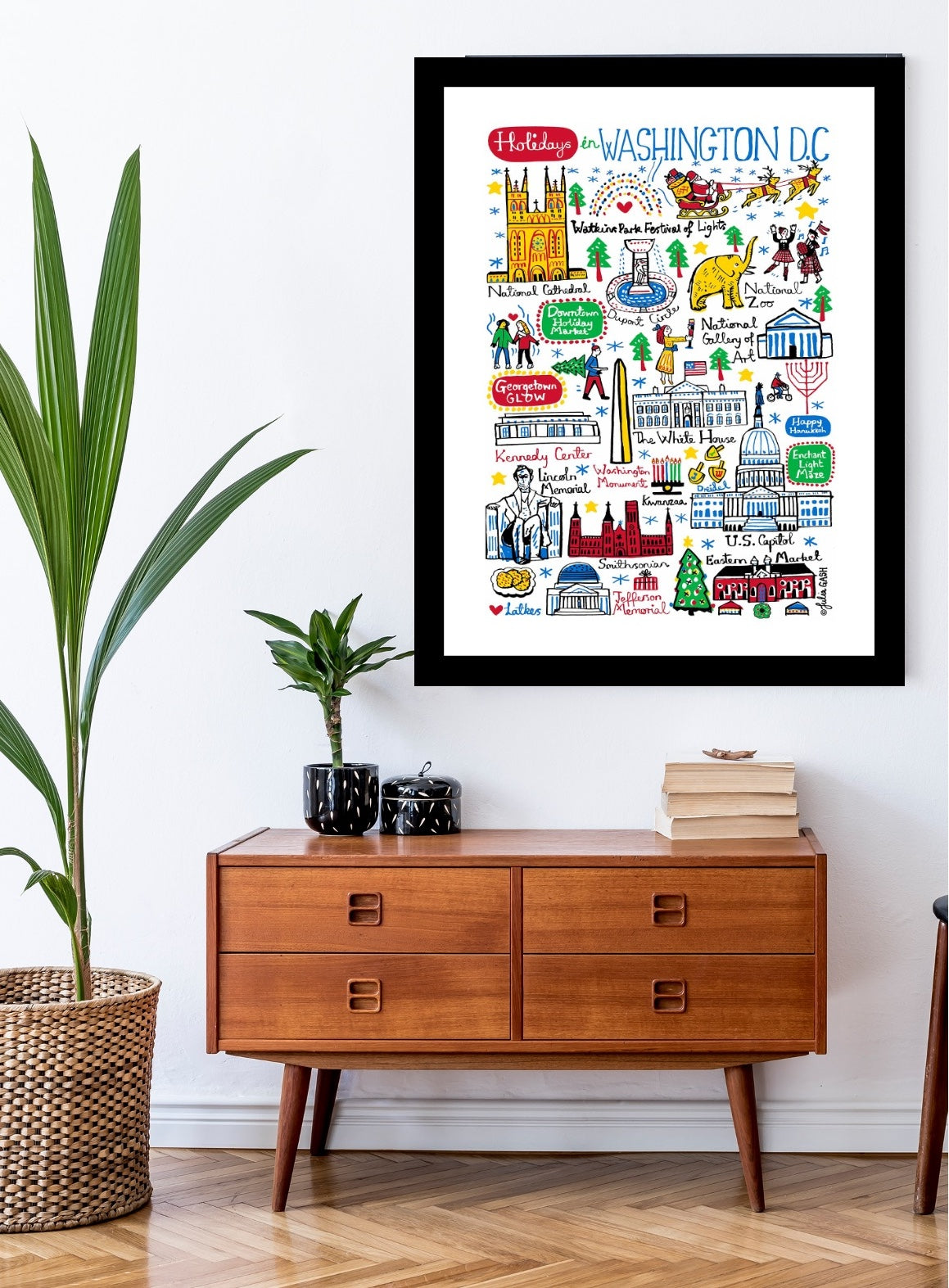 Holidays in Washington DC Art Print - Julia Gash