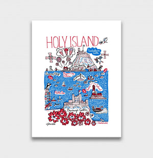 Holy Island Art Print by Julia Gash