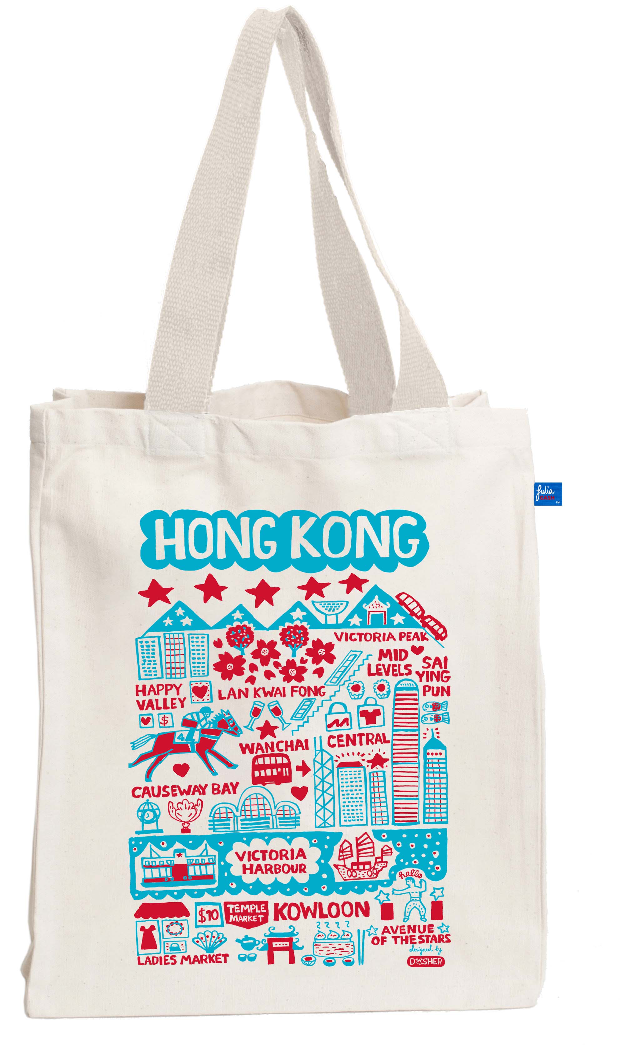 Hong Kong by Dasher Tote Bag