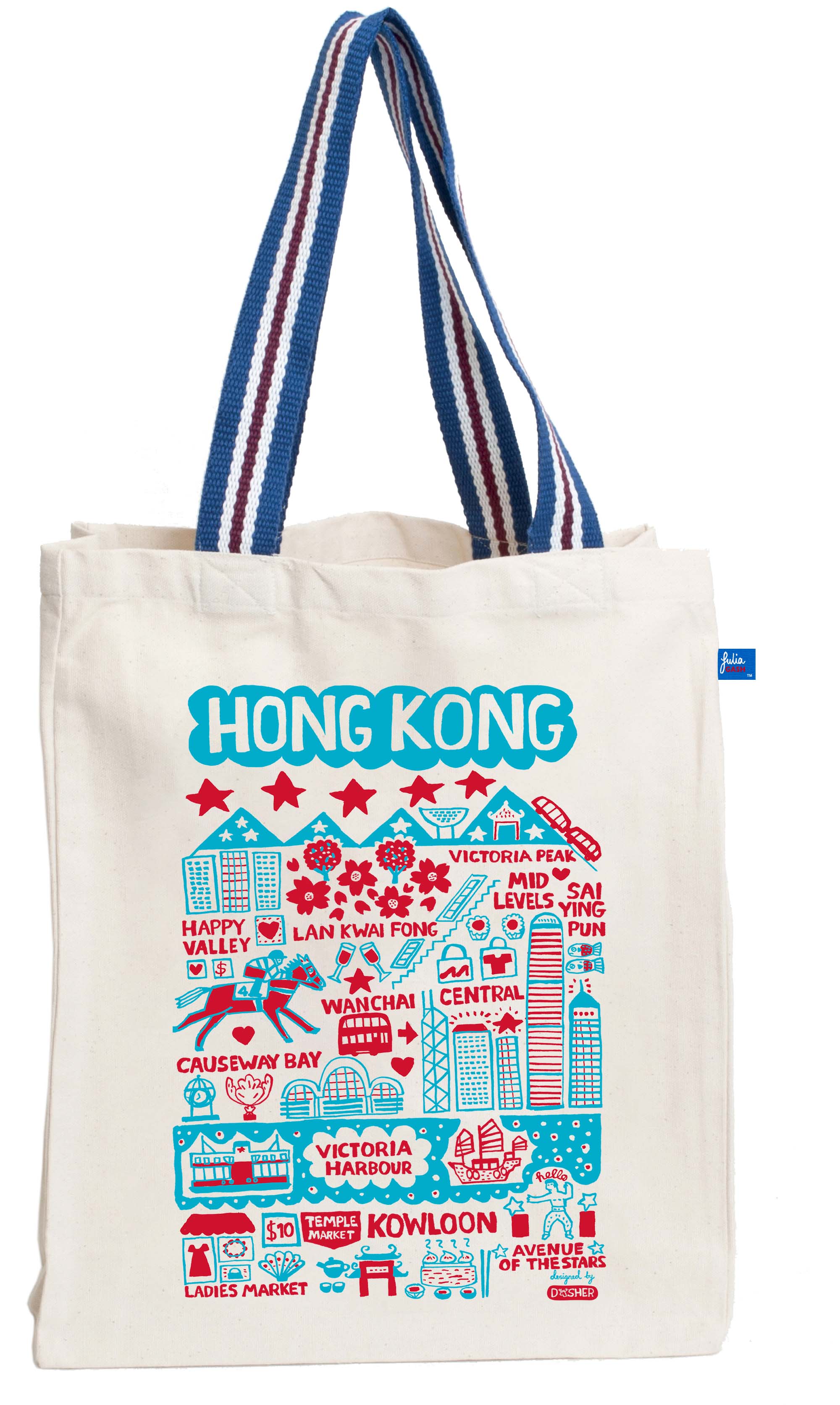 Hong Kong by Dasher Tote Bag