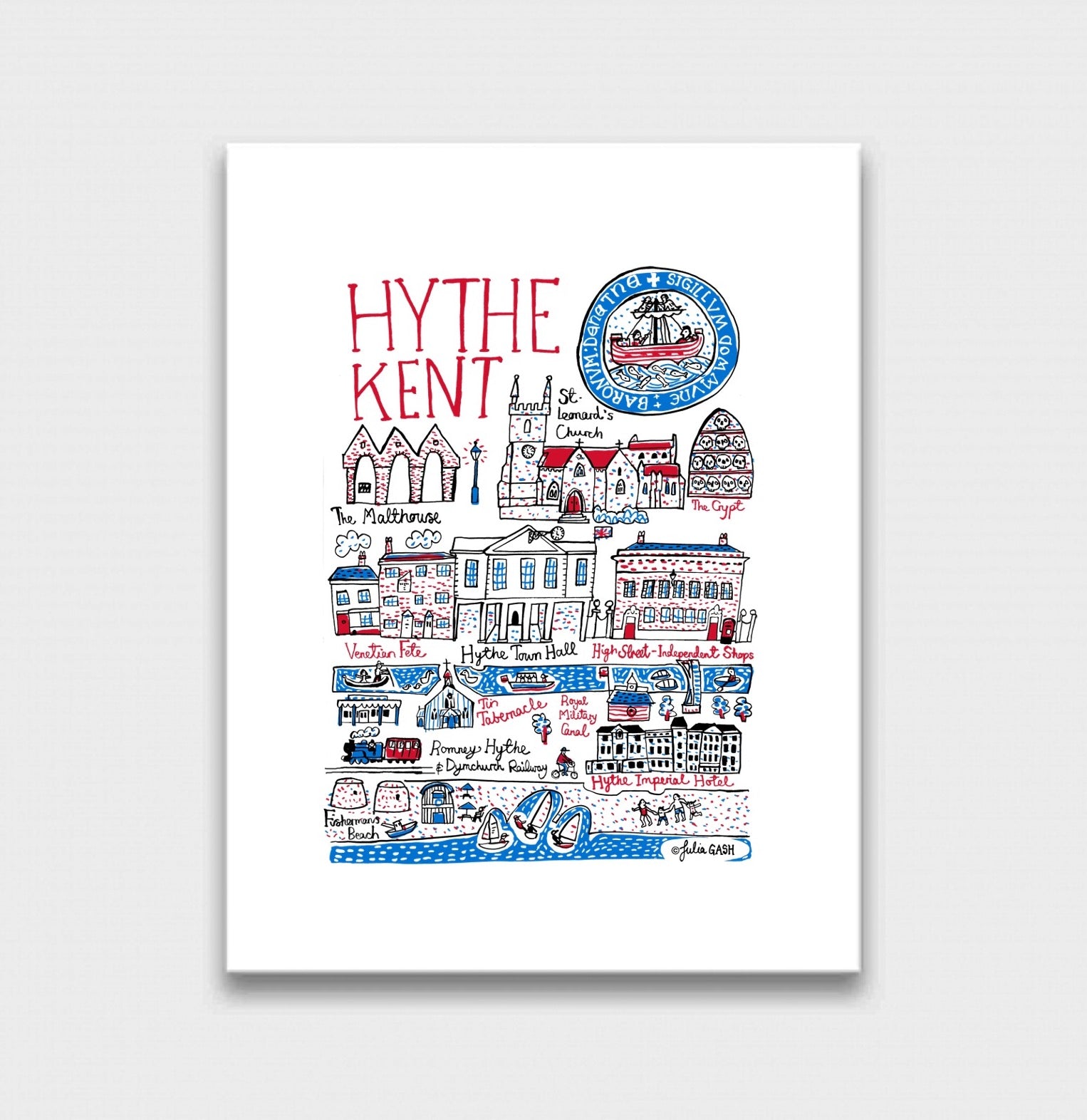 Hythe Art Print by Julia Gash