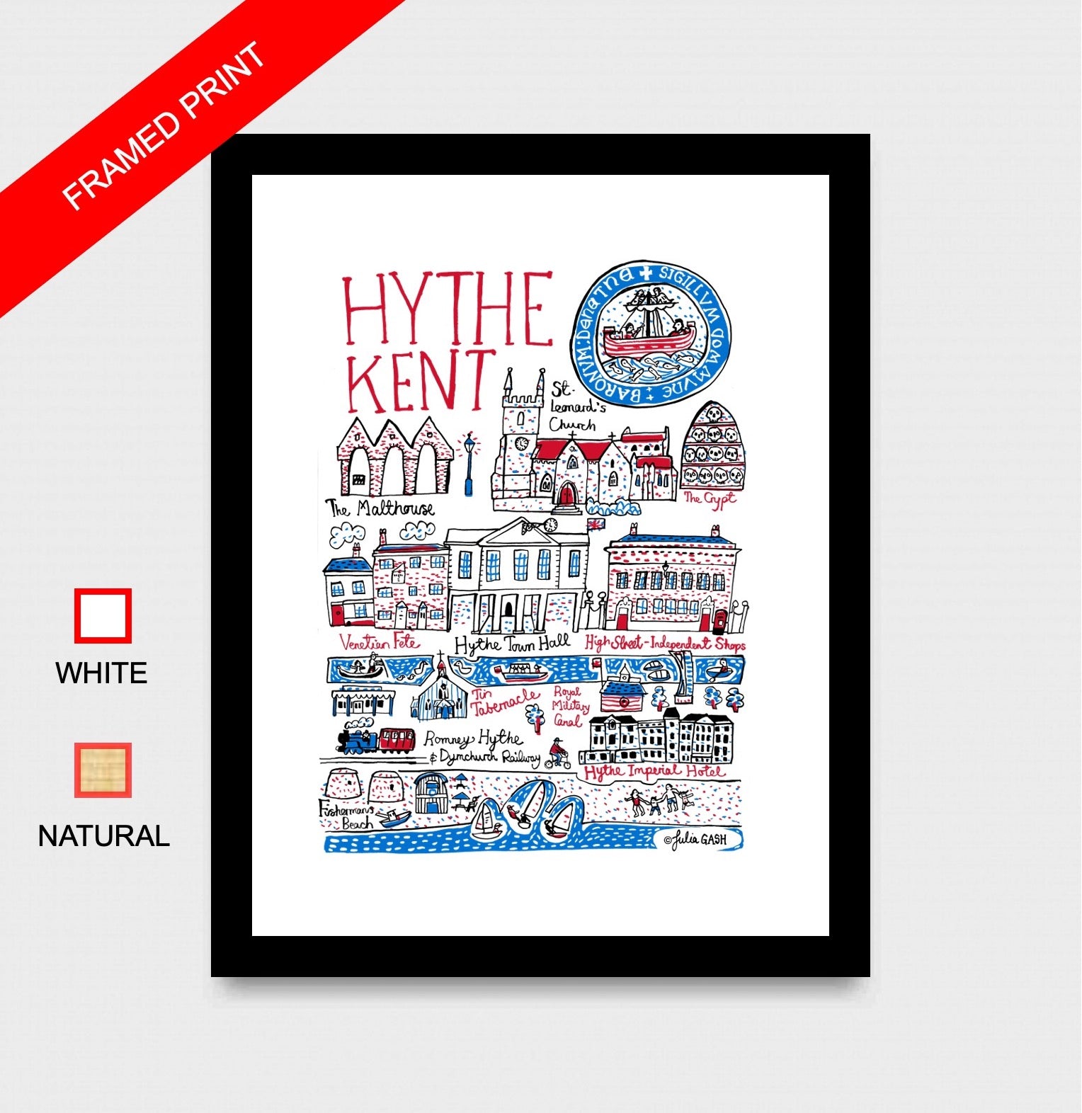 Hythe Art Print by Julia Gash