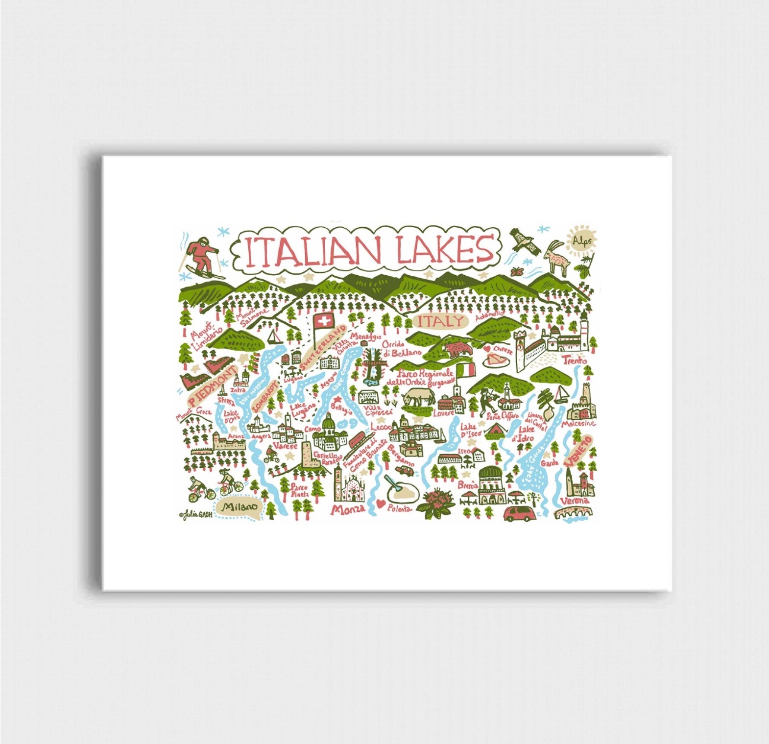 Italian Lakes Art Print