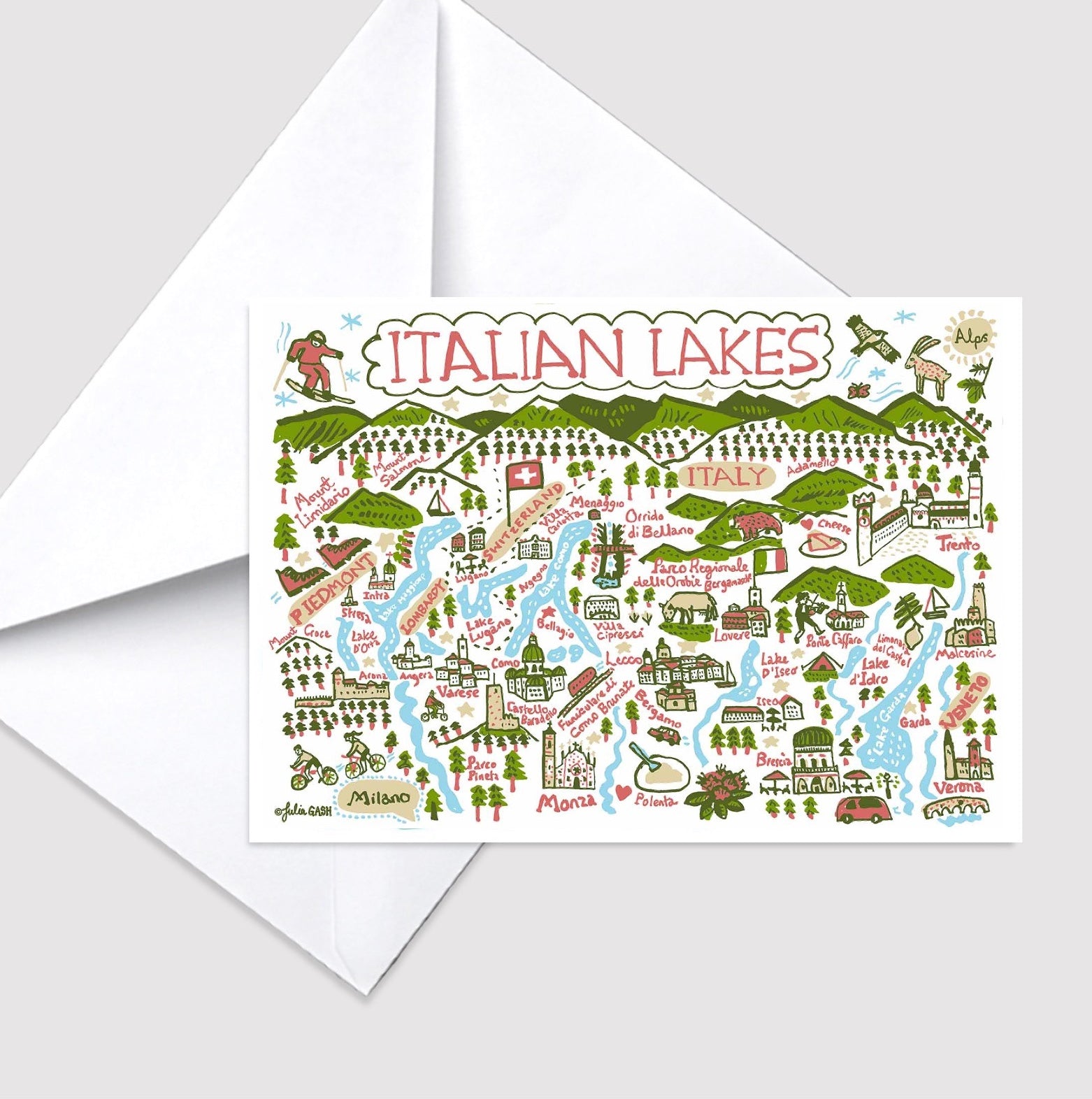 Italian Lakes Greeting Card