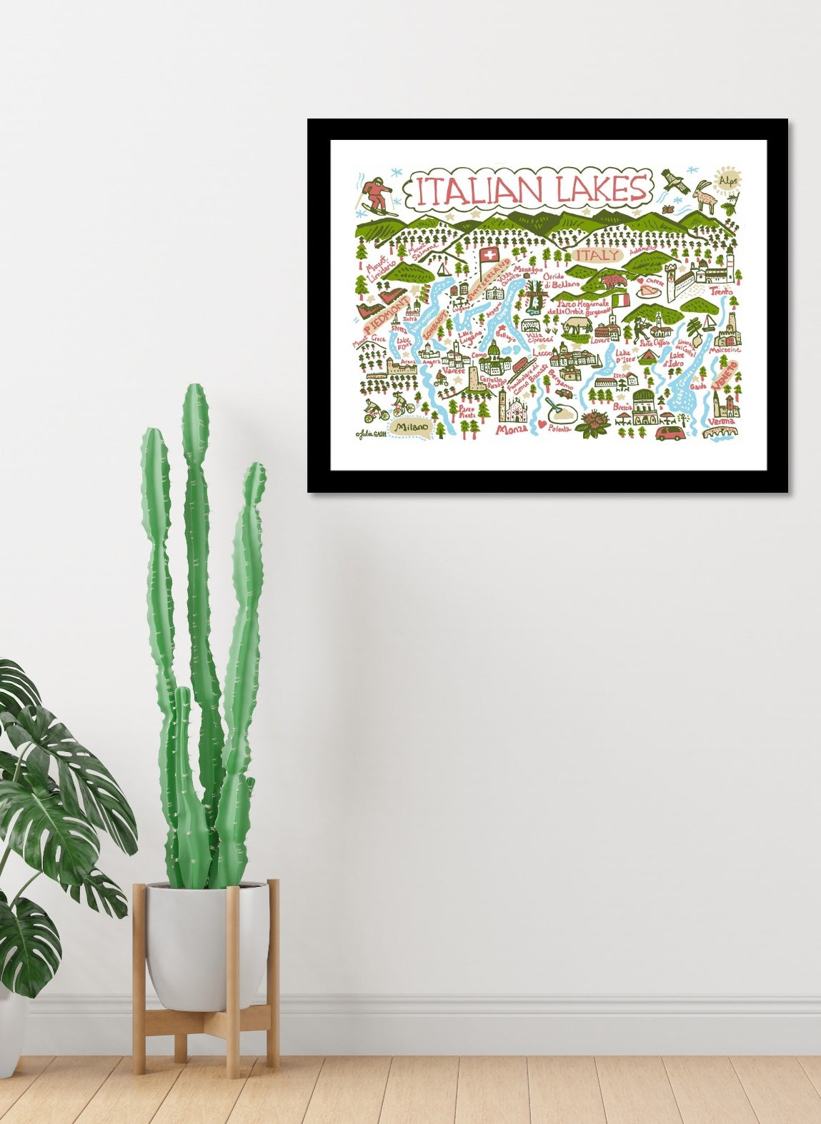 Italian Lakes Art Print