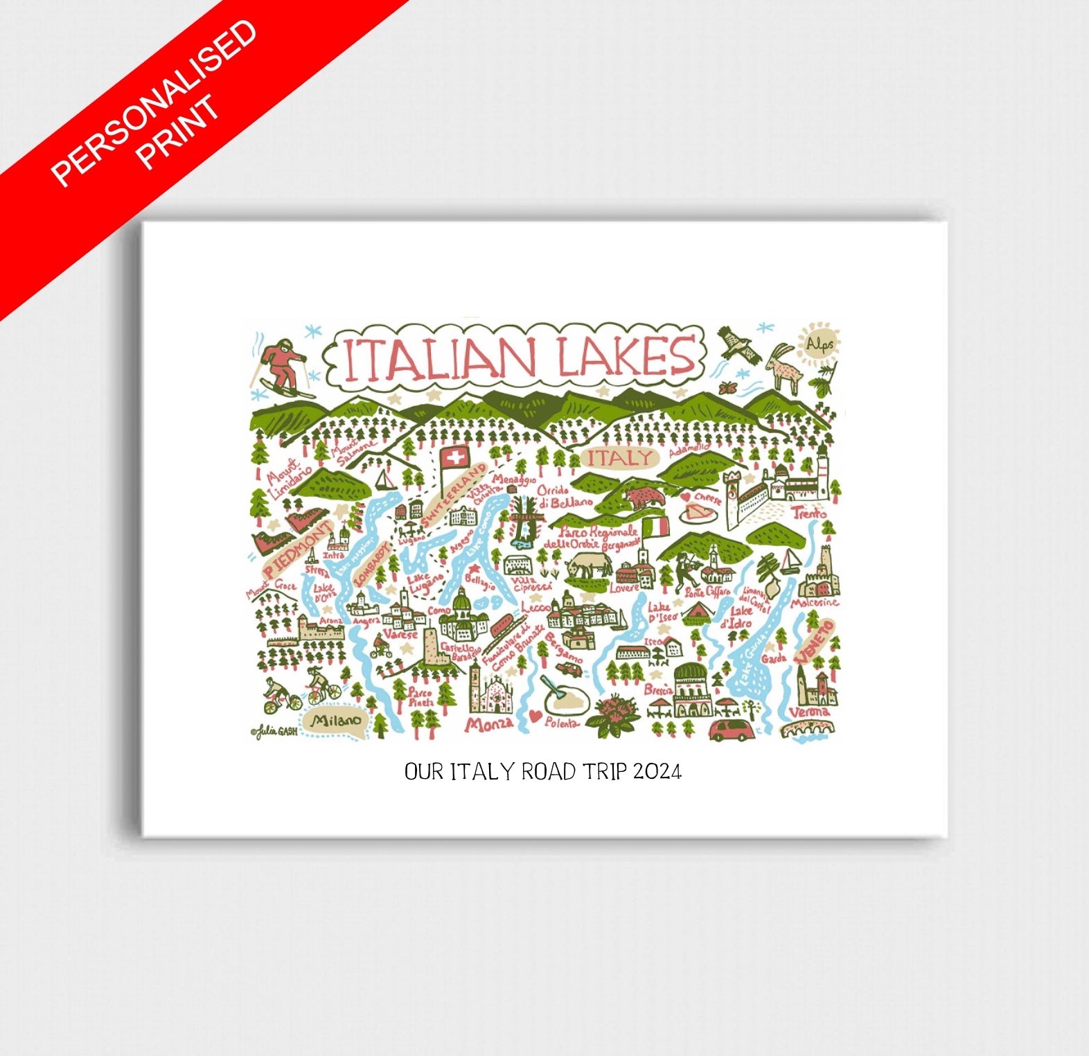 Italian Lakes Art Print