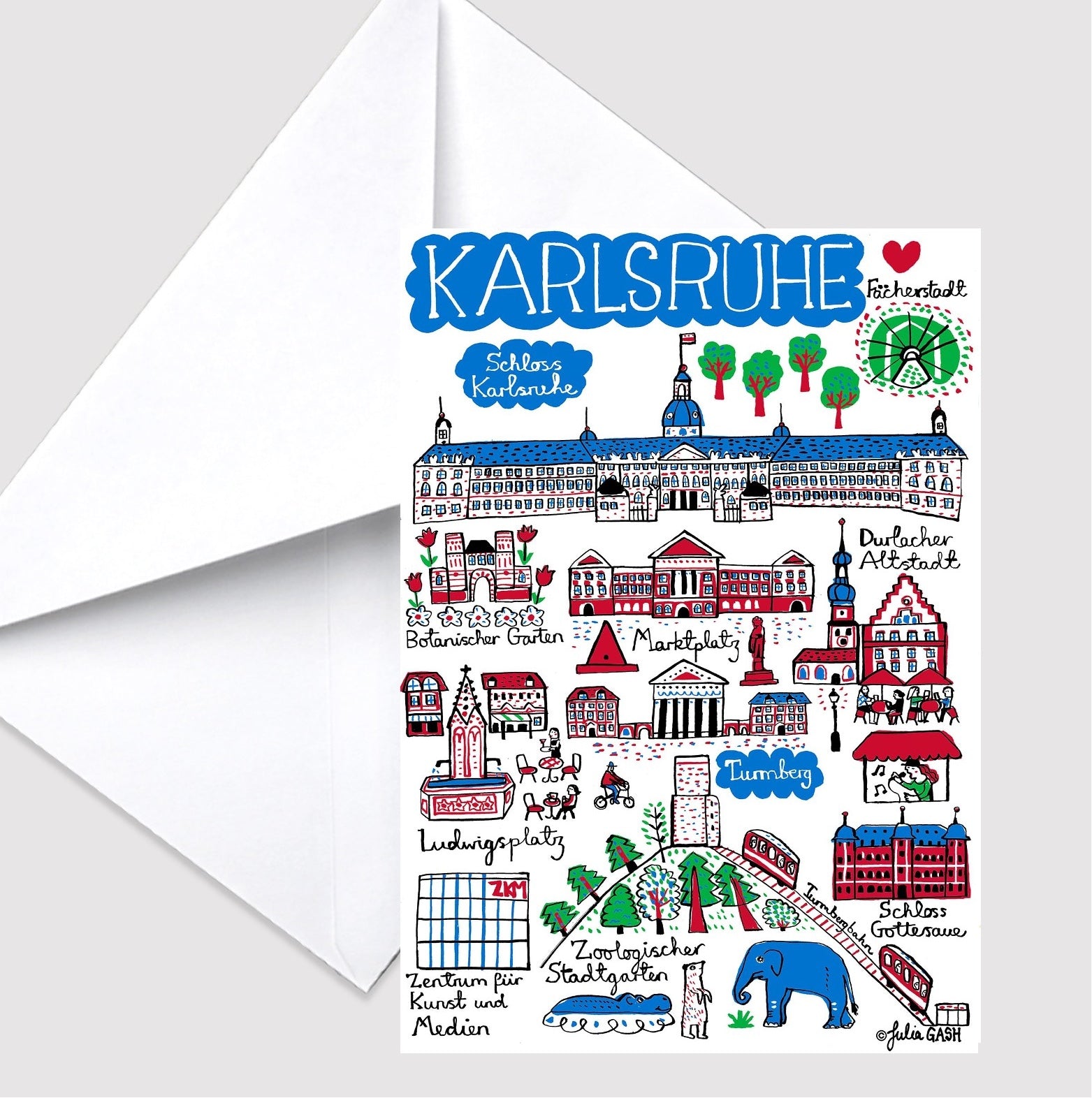 Karlsruhe Greeting Card