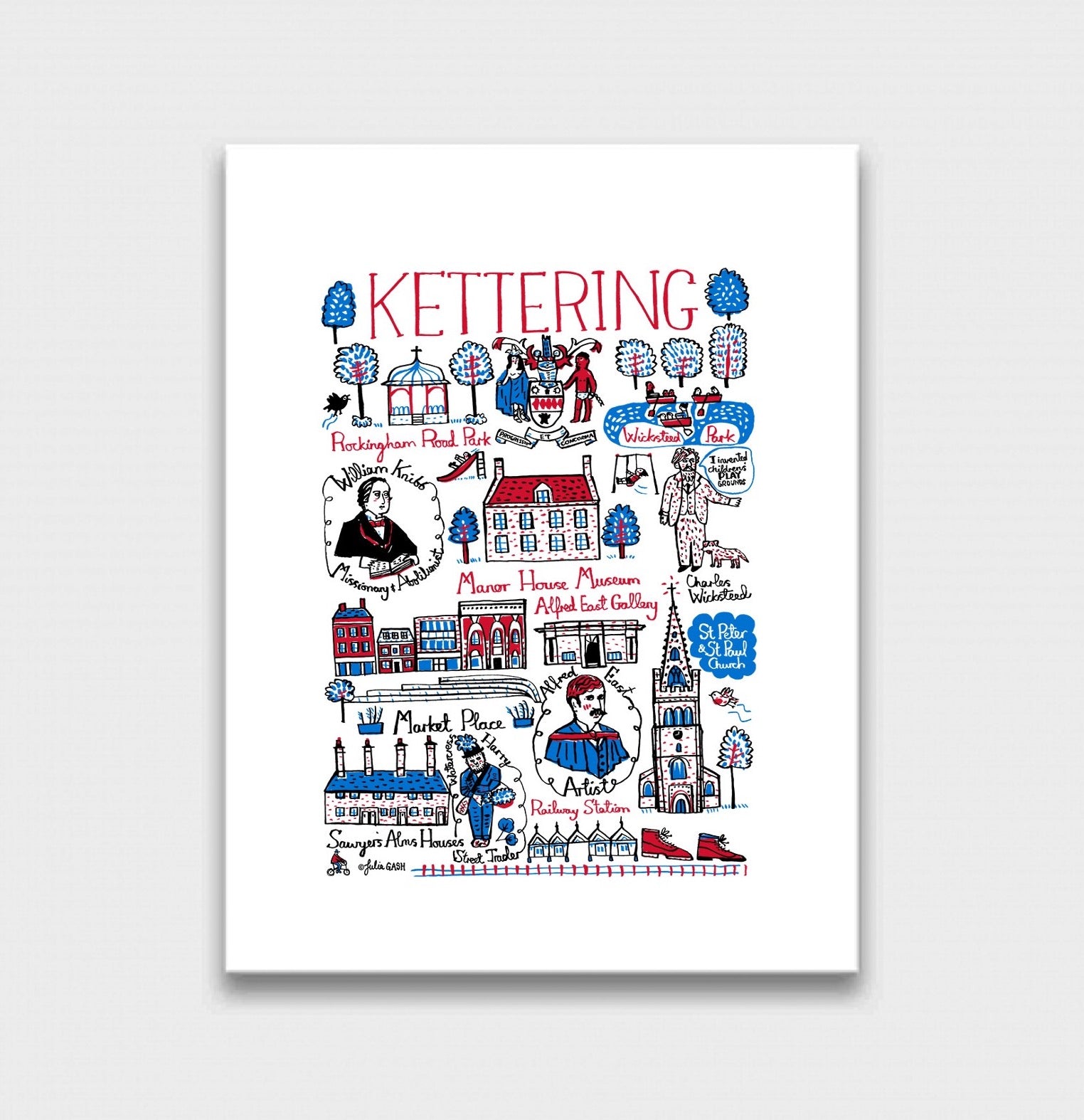 Kettering Art Print by Julia Gash
