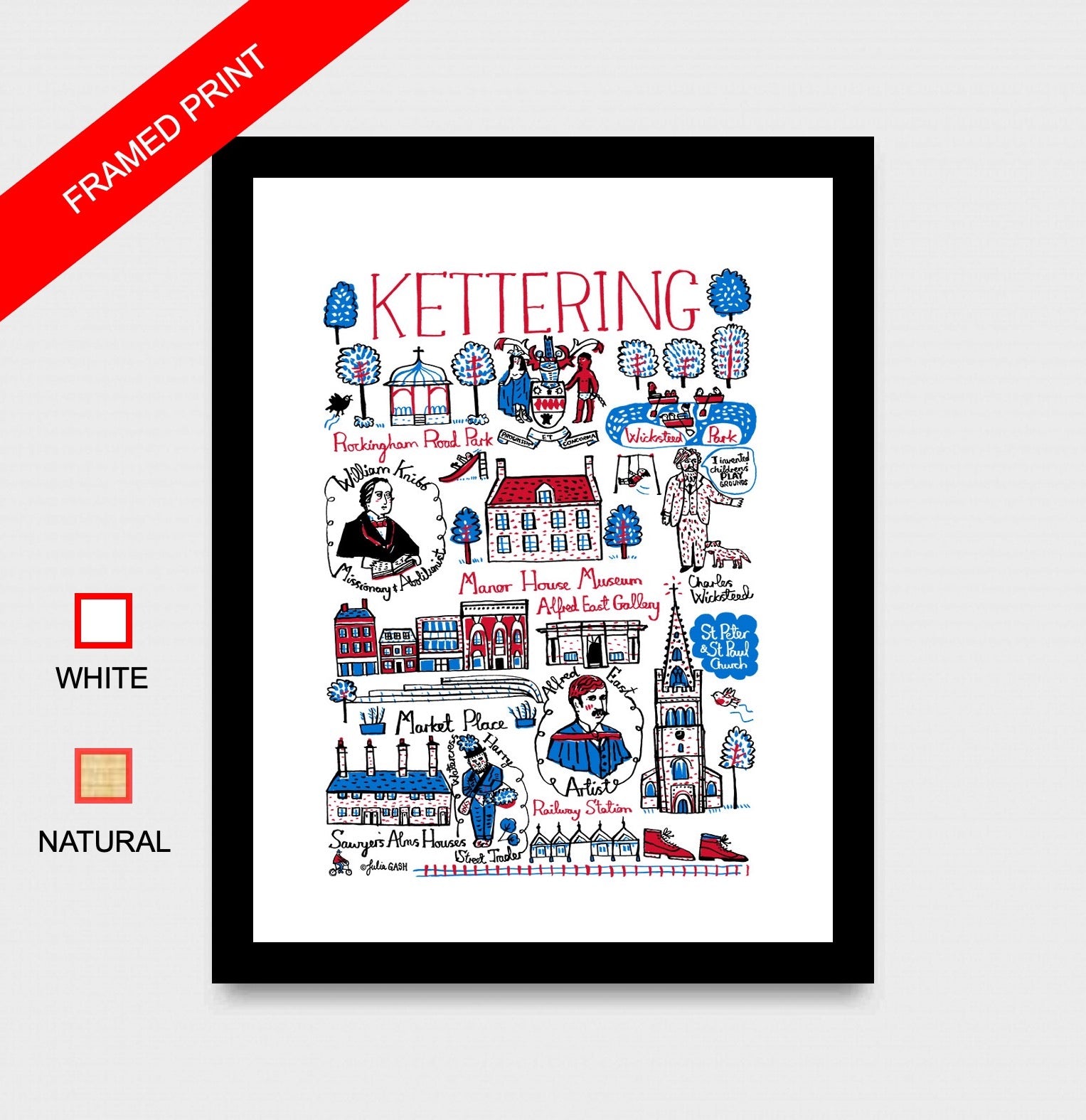 Kettering Art Print by Julia Gash
