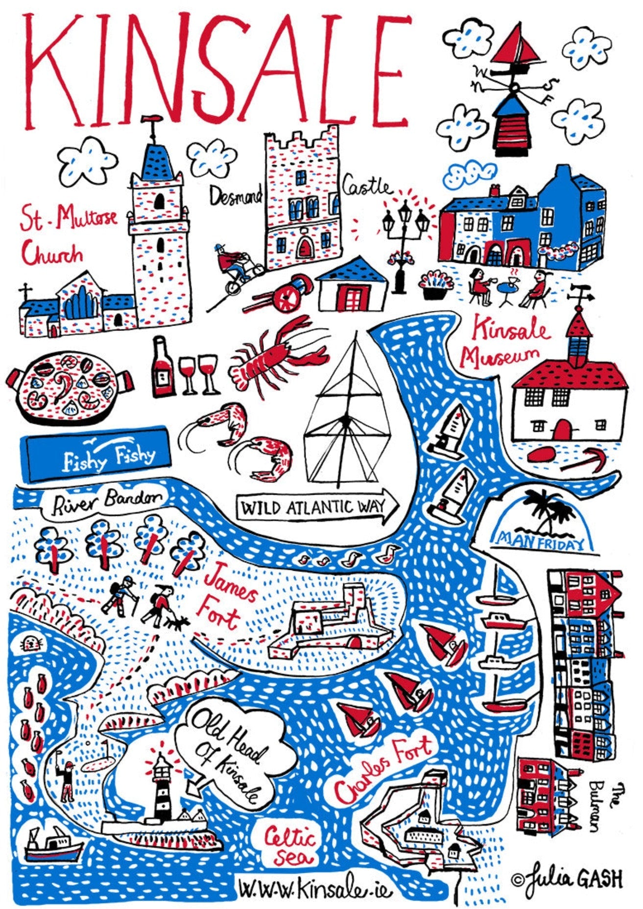 Kinsale Tote Bag by Julia Gash