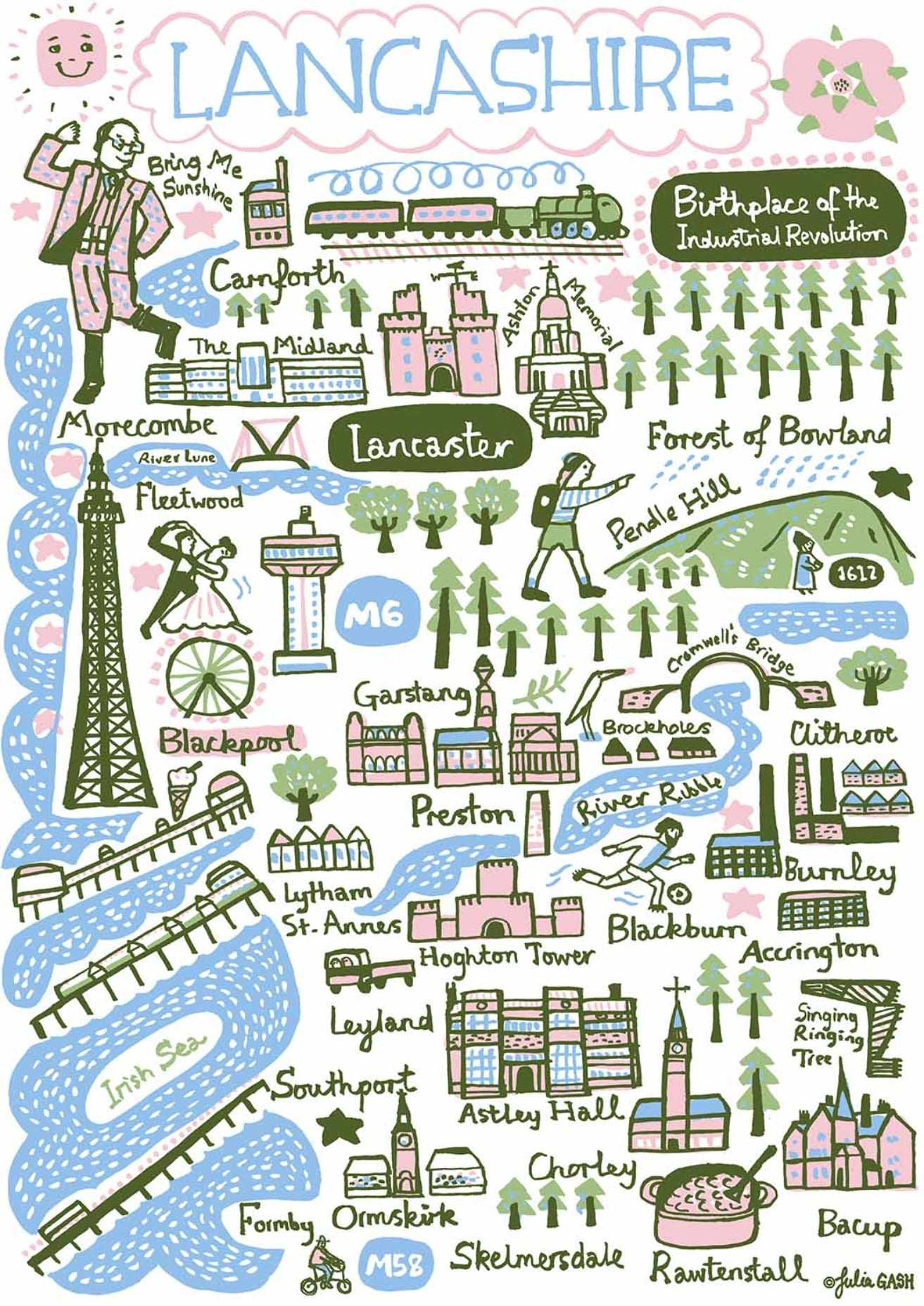 Lancashire Tote Bag - Julia Gash