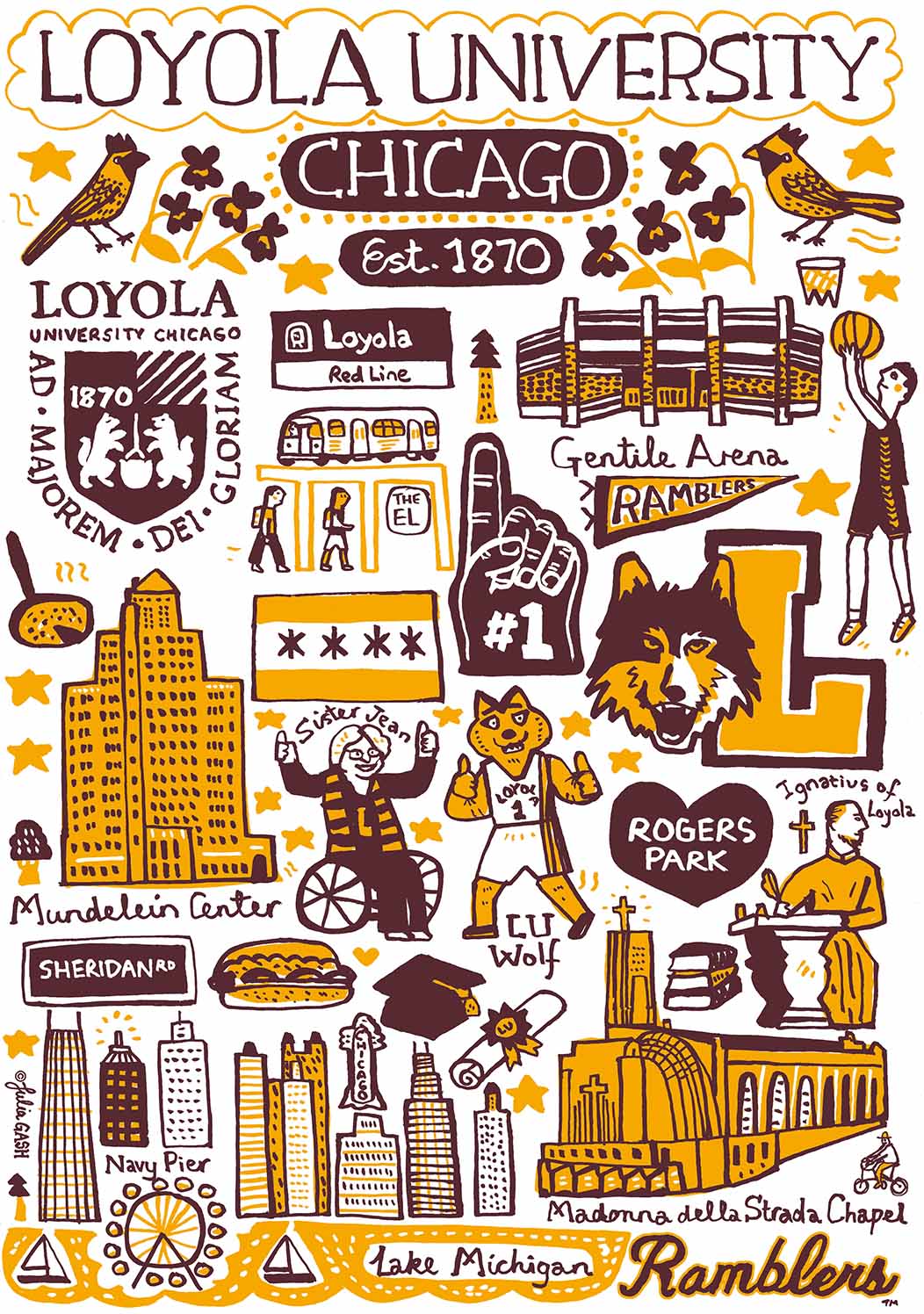 Loyola Chicago University Design by Julia Gash
