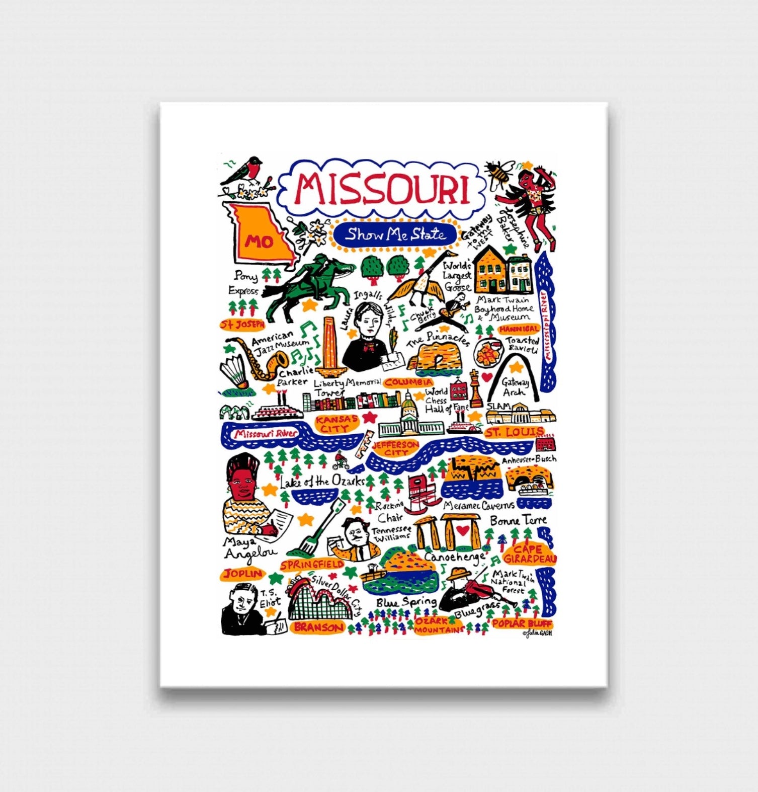 Missouri Art Print