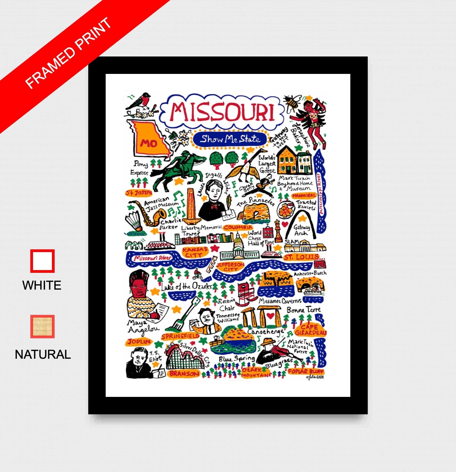 Missouri Art Print