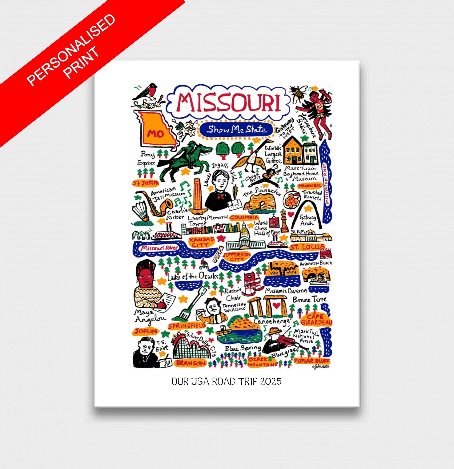 Missouri Art Print
