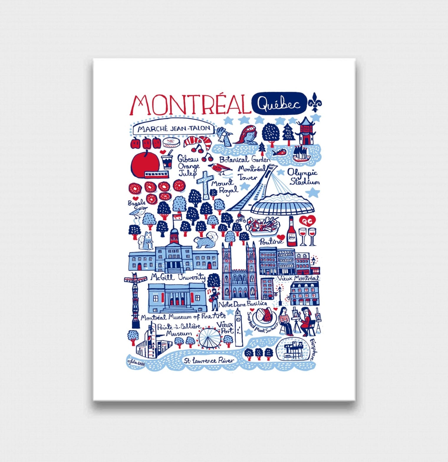 Montreal Art Print by Julia Gash
