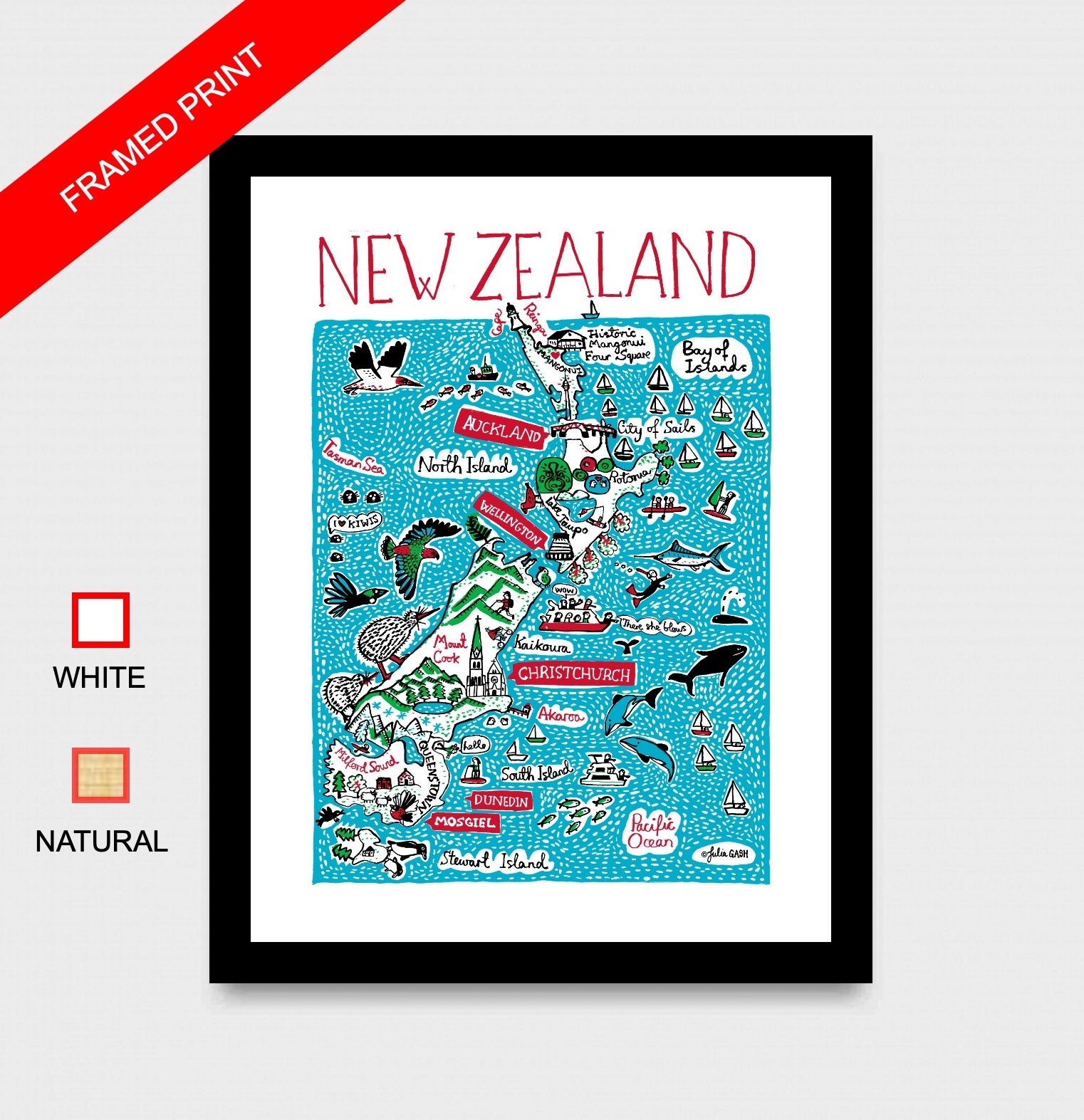 New Zealand Art Print