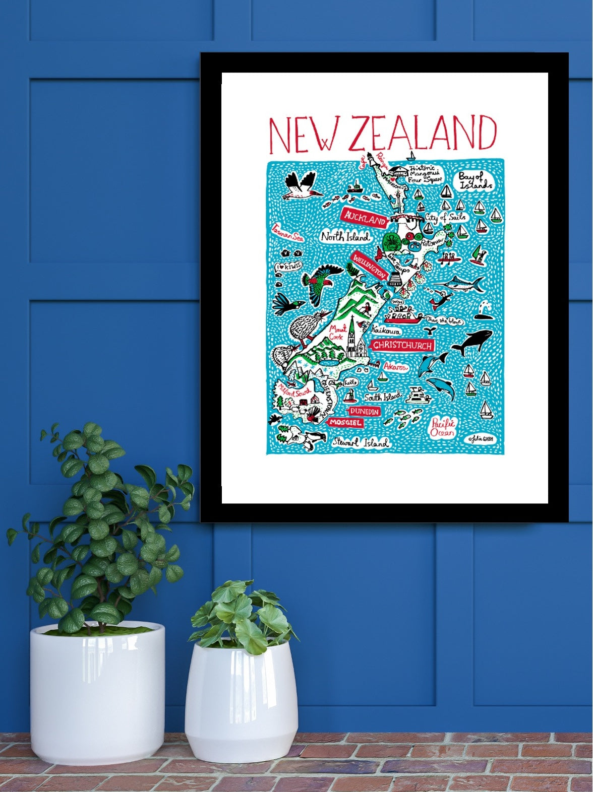 New Zealand Art Print