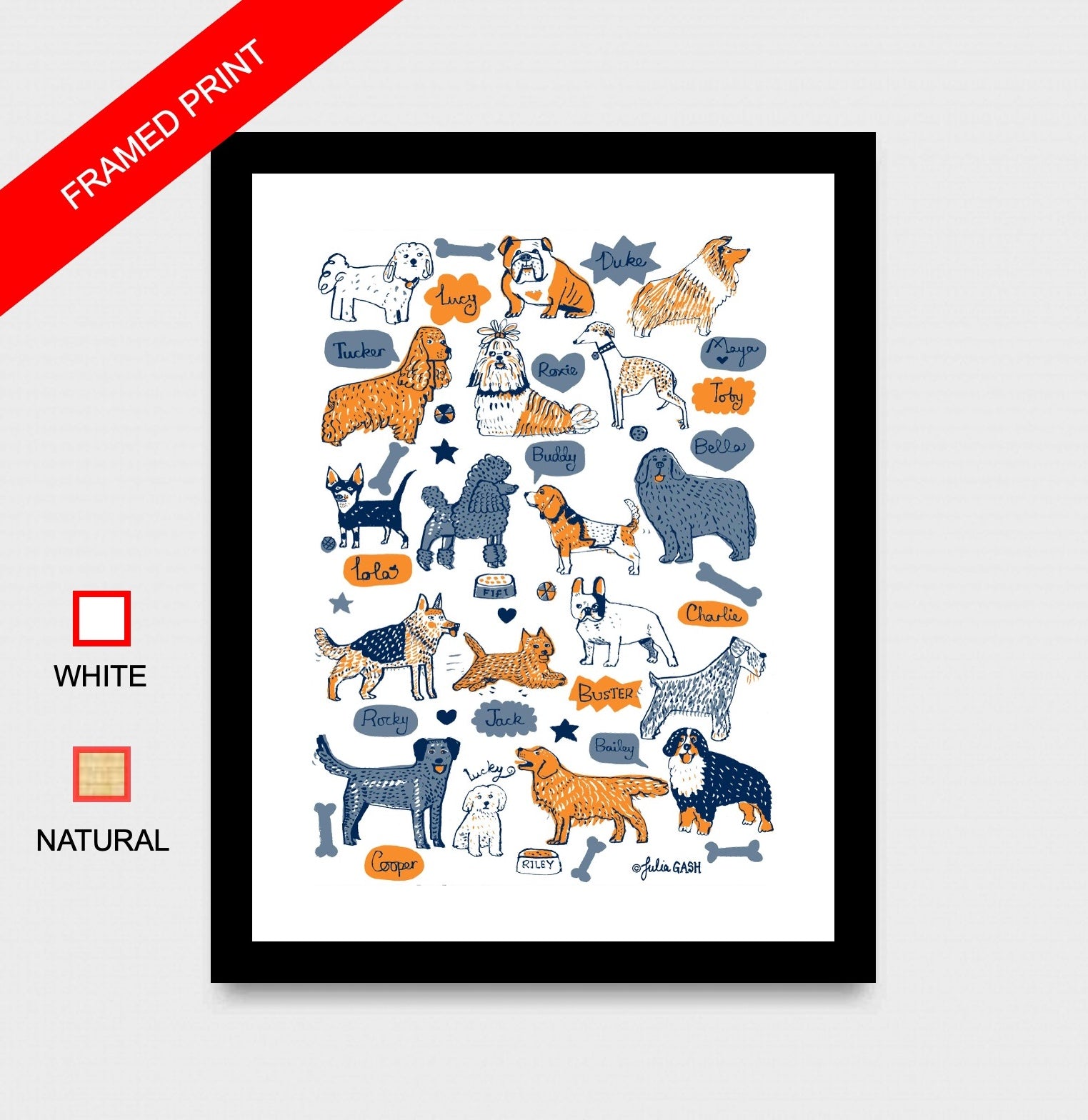Our Best Friends Art Print - Julia Gash