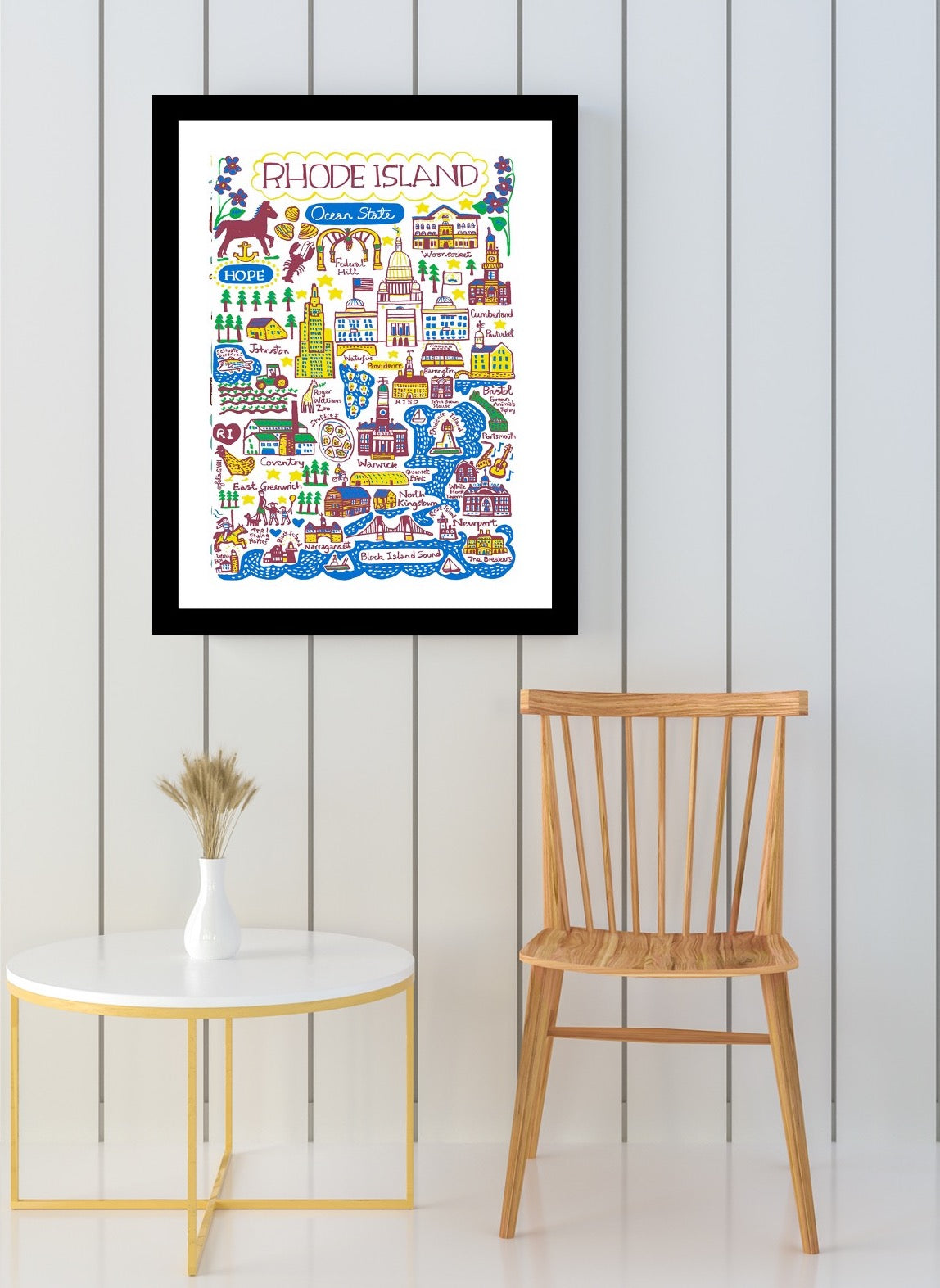 Rhode Island Art Print by Julia Gash