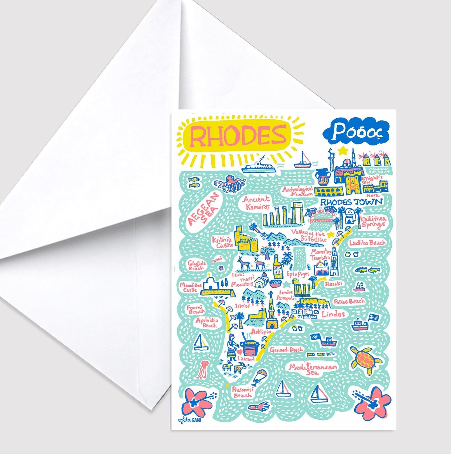 Rhodes Greeting Card