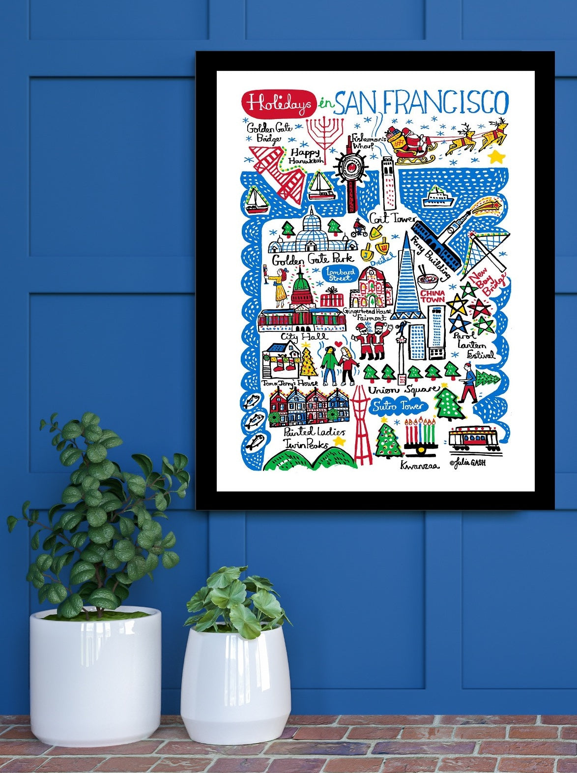 Holidays in San Francisco Art Print