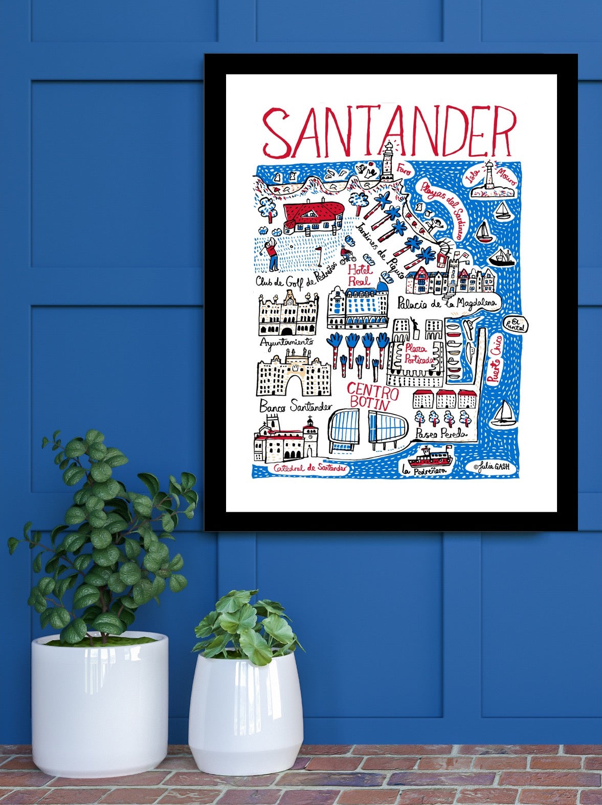 Santander Art Print by Julia Gash