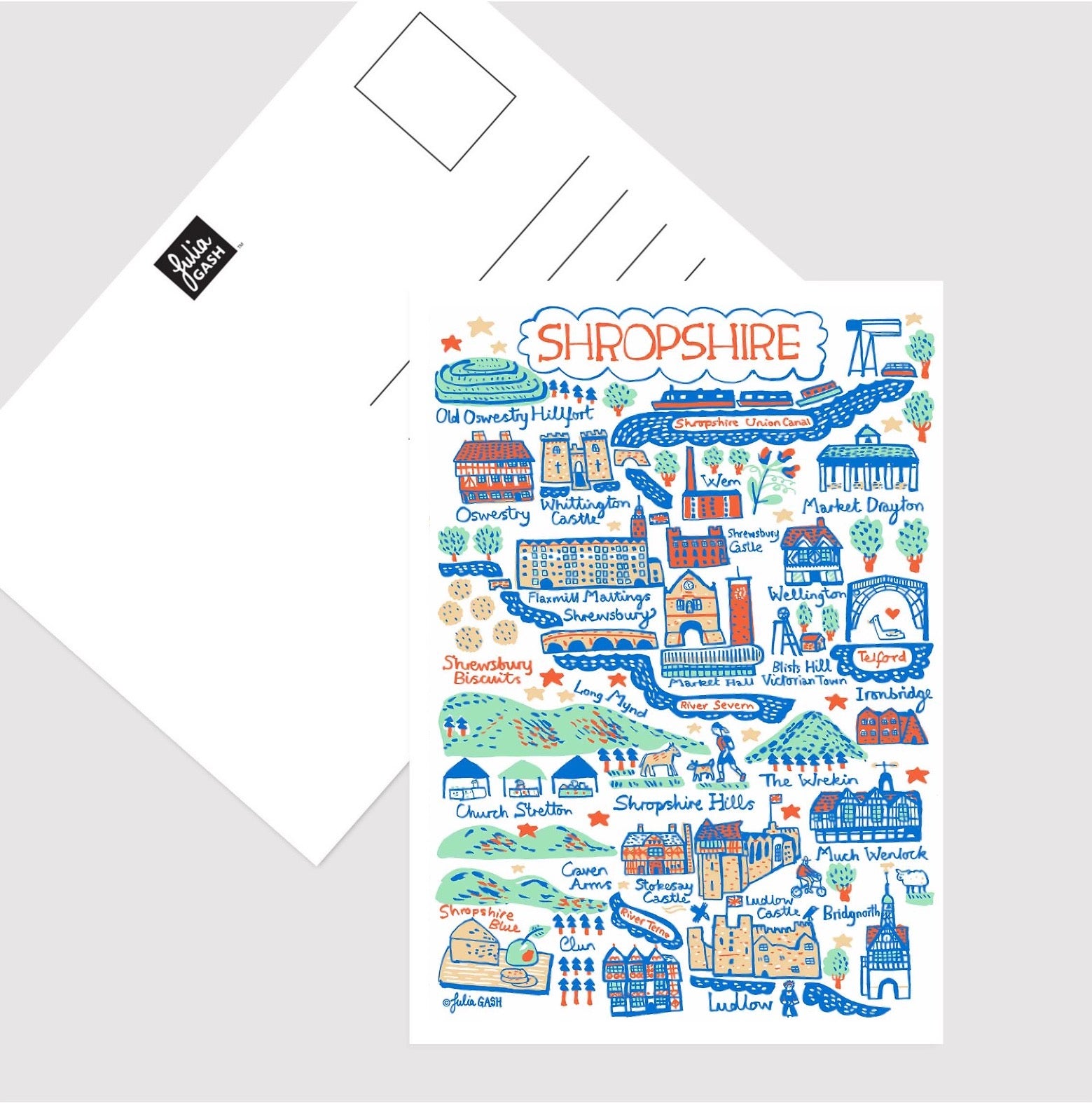 Shropshire Postcard - Julia Gash