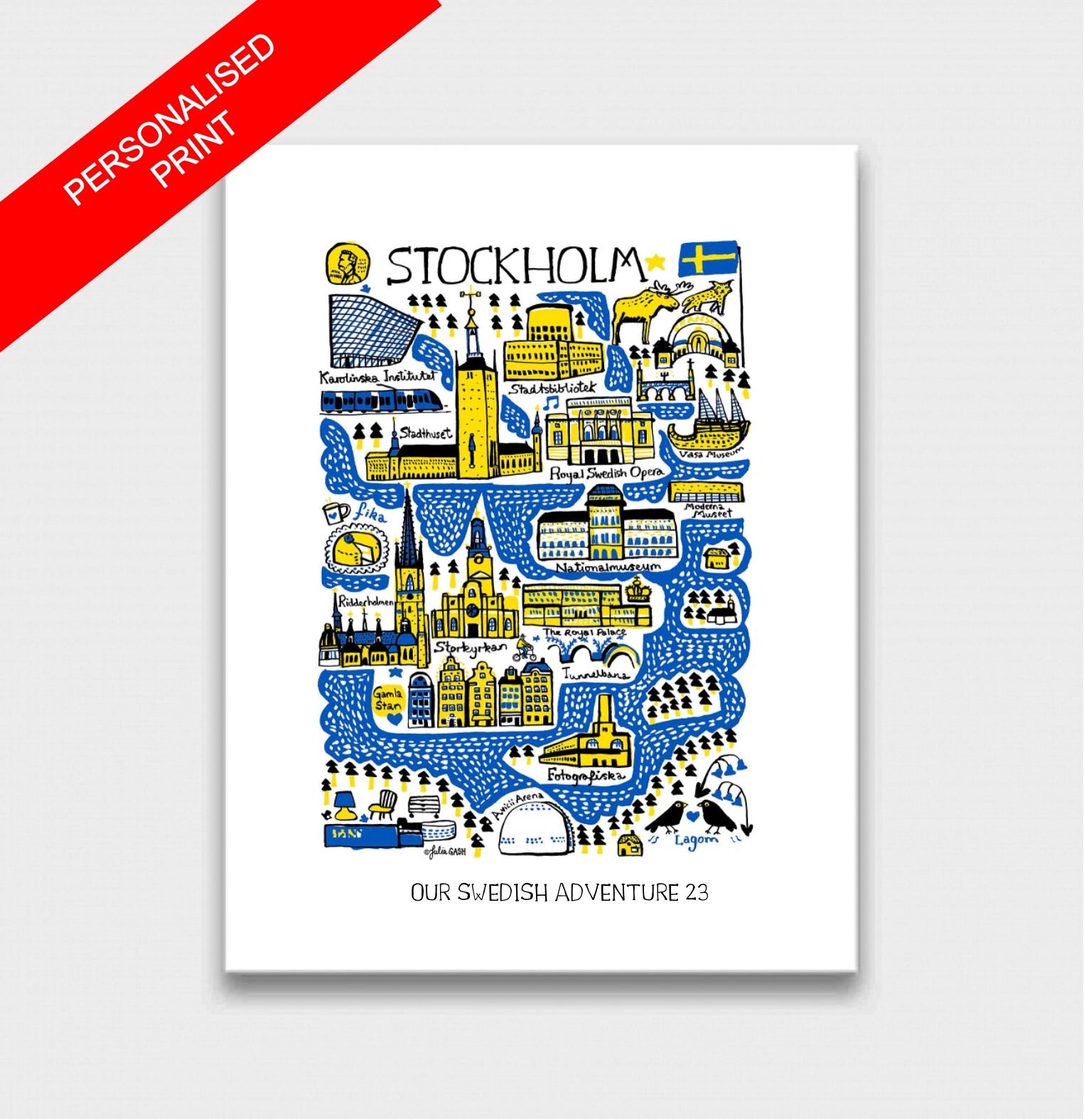 Stockholm Art Print by Julia Gash