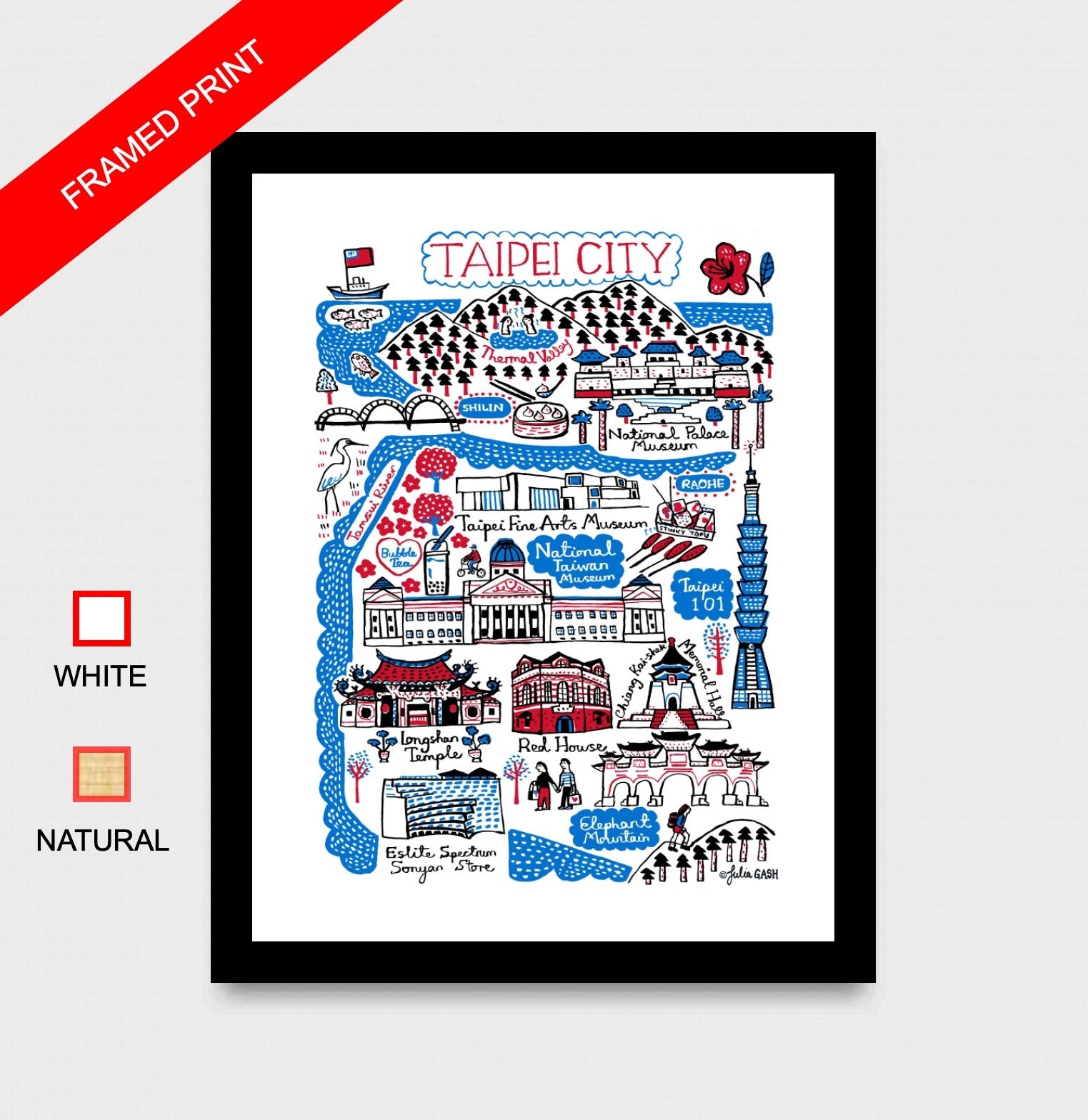 Taipei Art Print - Julia Gash