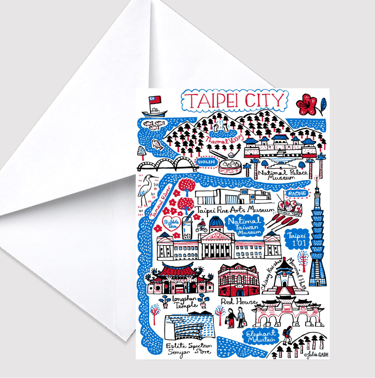 Taipei Greeting Card - Julia Gash