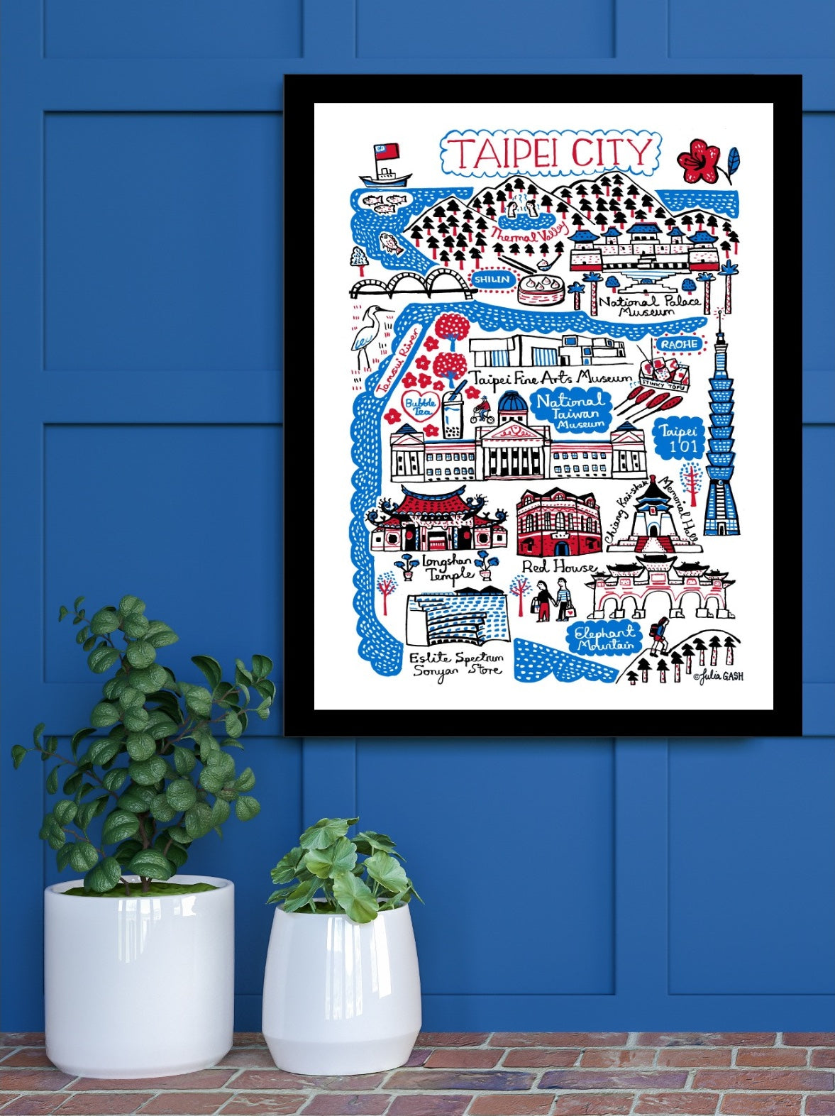 Taipei Art Print - Julia Gash