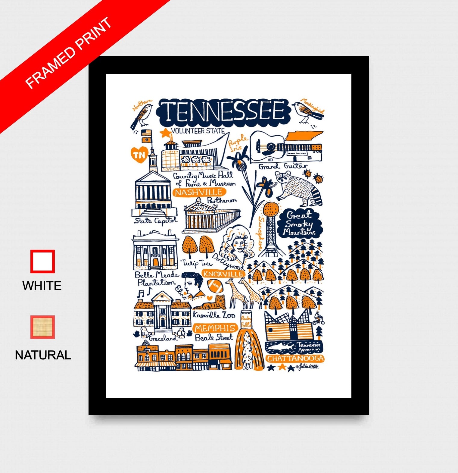 Tennessee Art Print