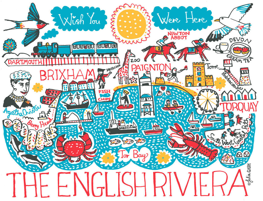 English Riviera Tote Bag - Julia Gash