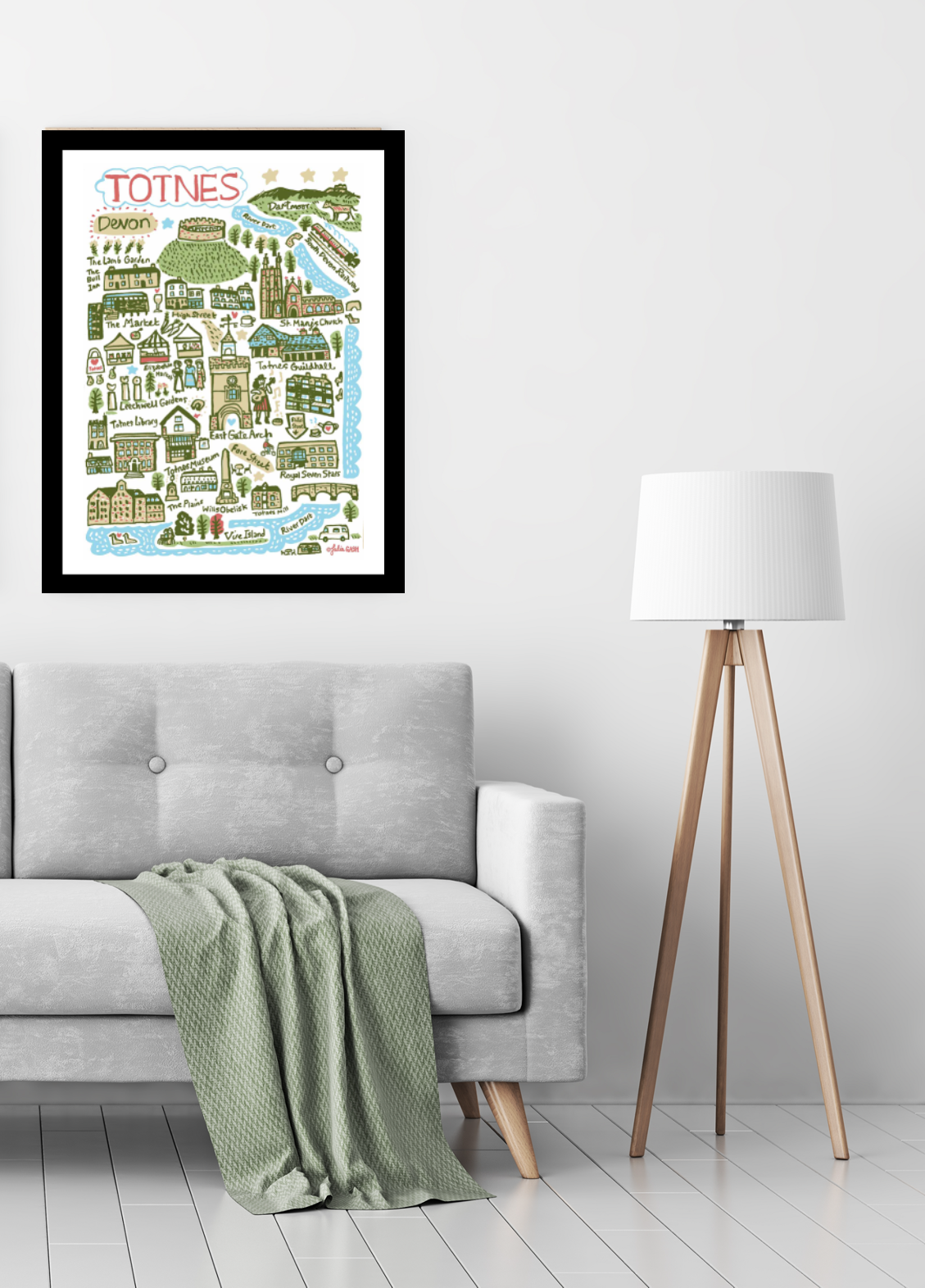 Totnes Art Print