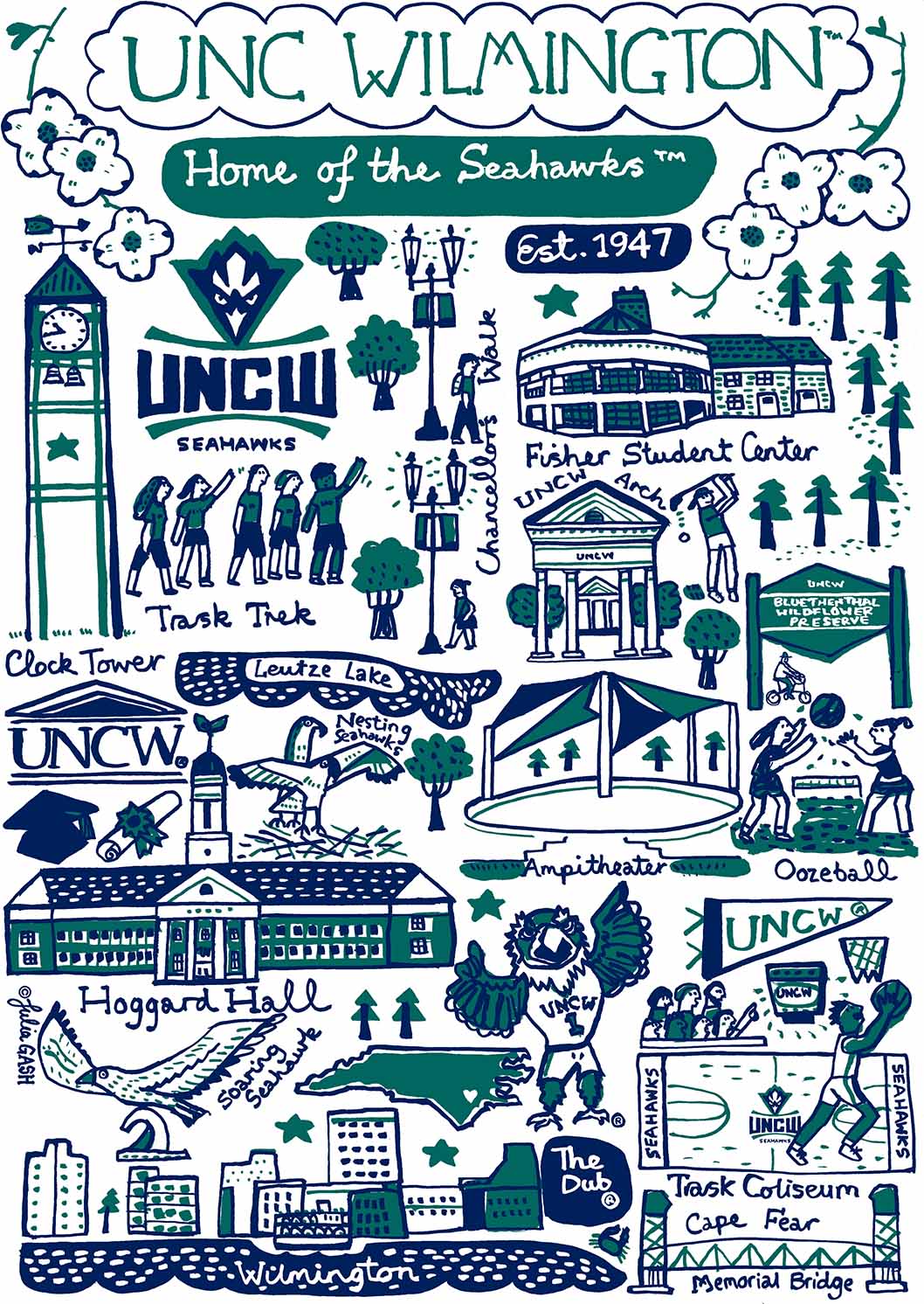 North Carolina - Wilmington Design by Julia Gash