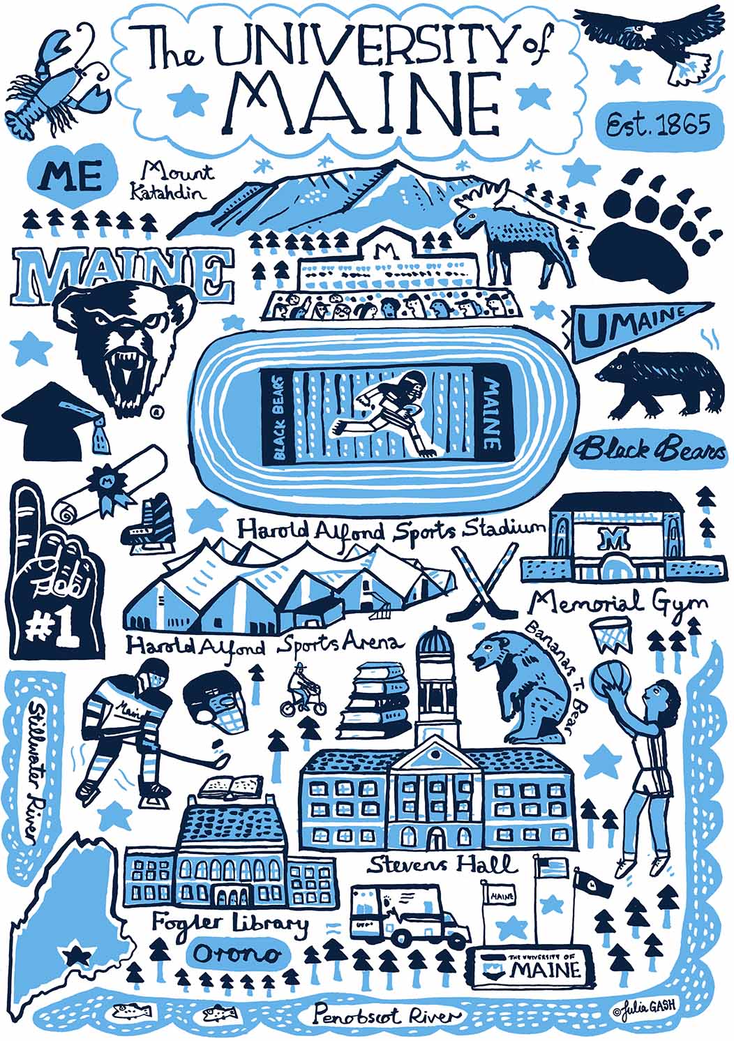 University of Maine Design by Julia Gash
