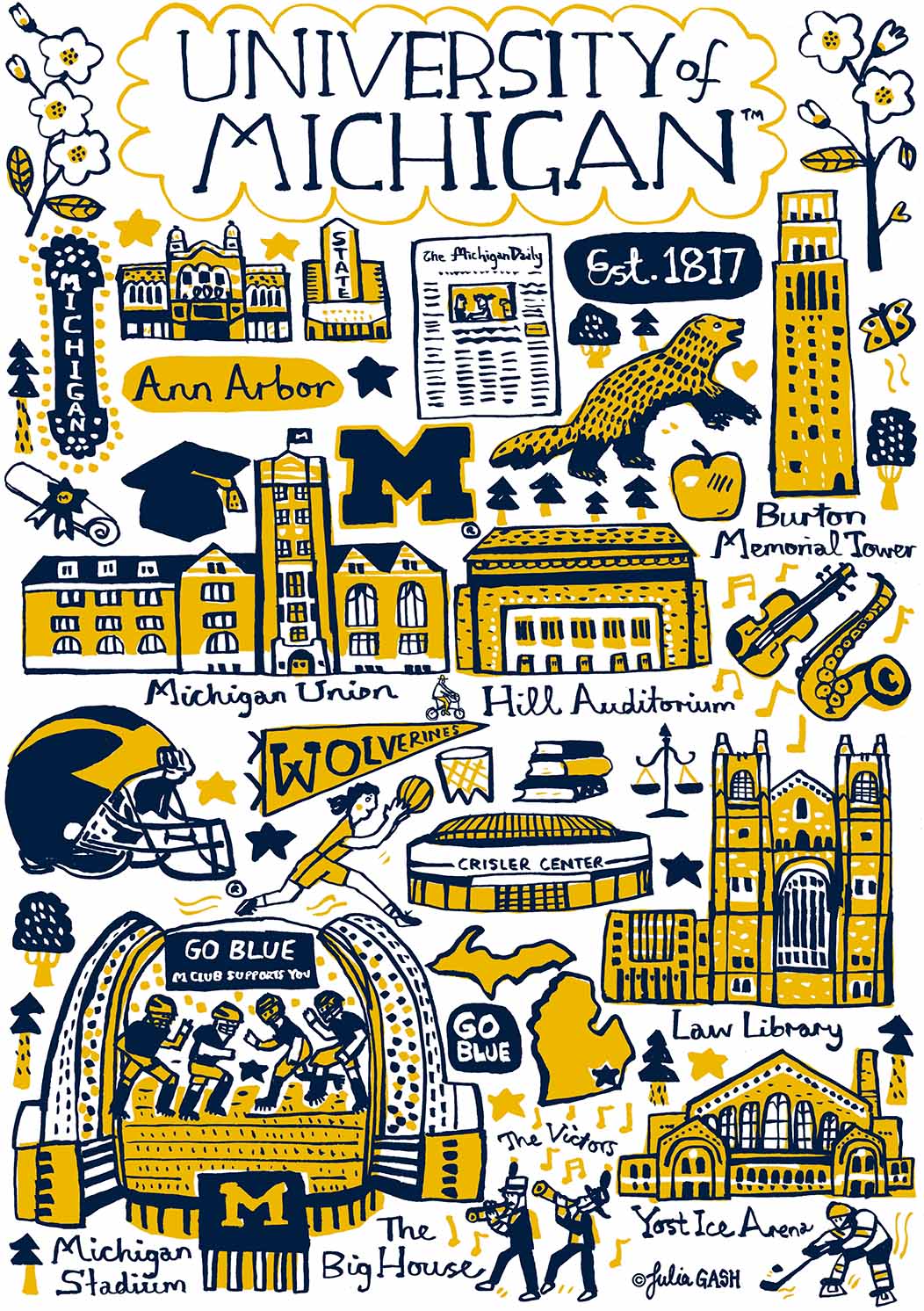 University of Michigan Design by Julia Gash