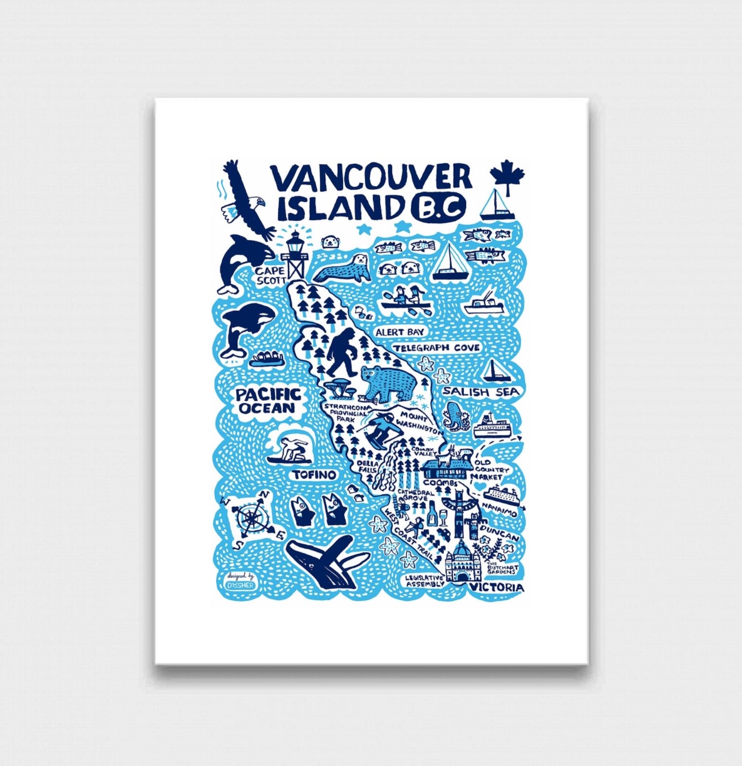 Vancouver Island by Dasher Art Print
