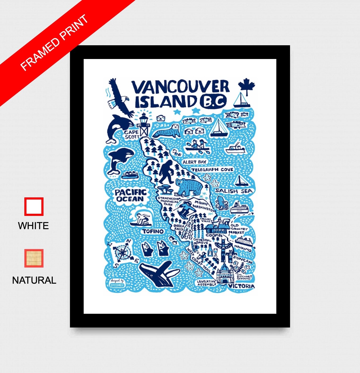 Vancouver Island by Dasher Art Print