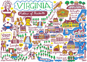 Virginia Art Print by Julia Gash