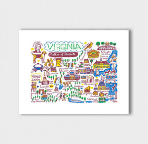 Virginia Art Print by Julia Gash