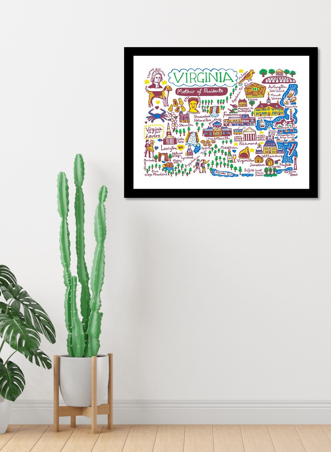 Virginia Art Print by Julia Gash