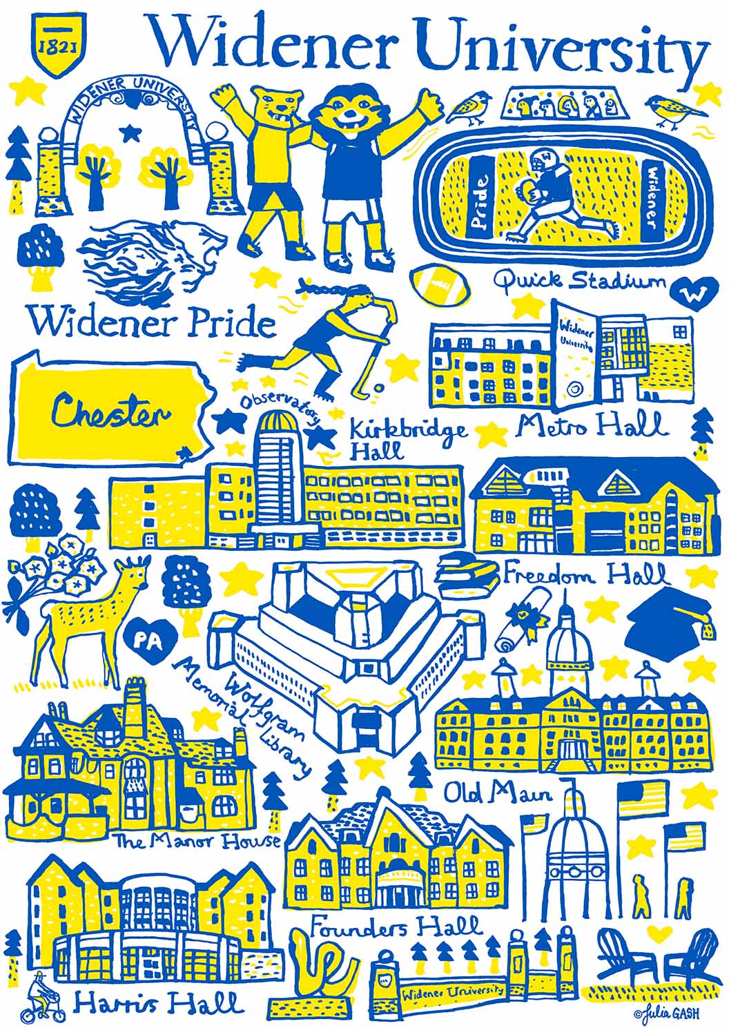 Widener University Design by Julia Gash