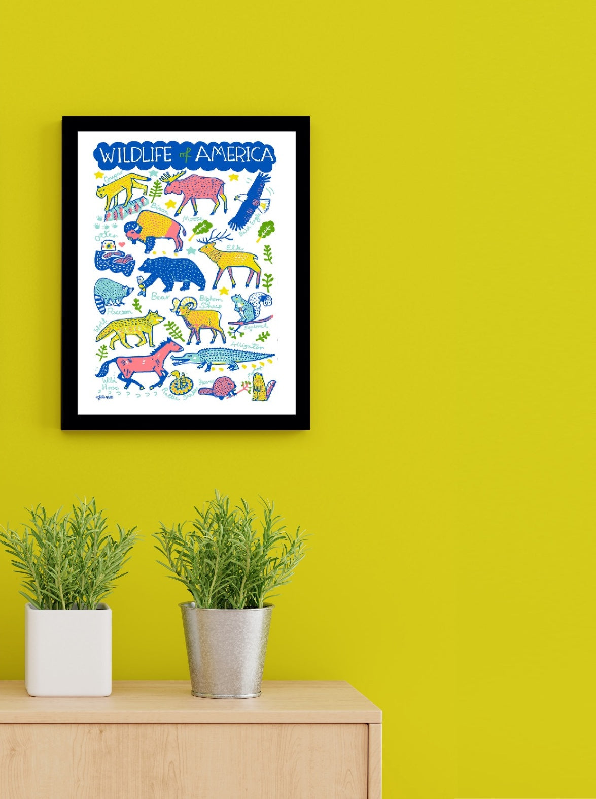Wildlife of America Art Print - Julia Gash