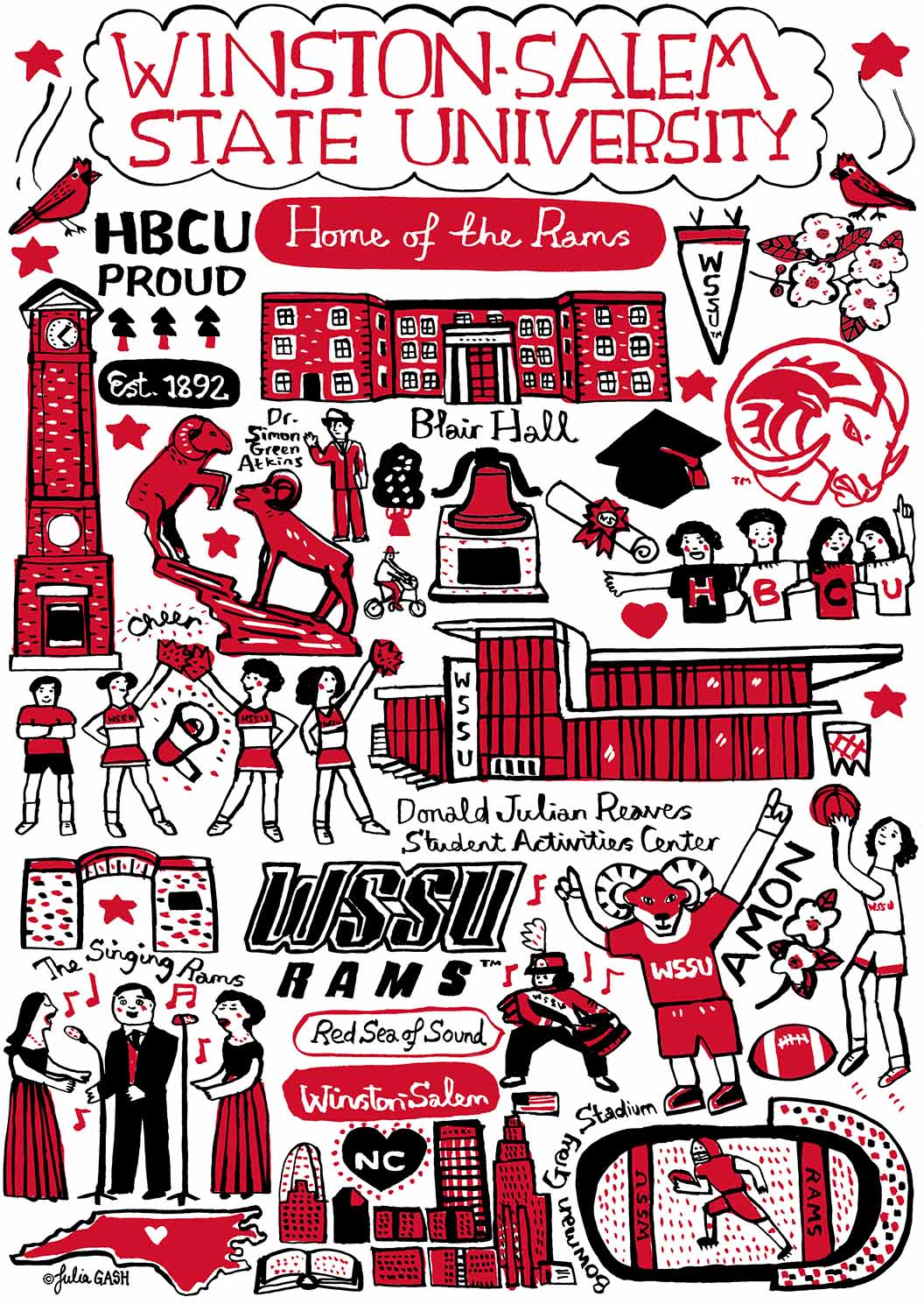 Winston Salem State University Design by Julia Gash