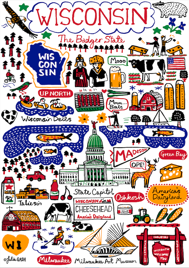 Wisconsin Greeting Card