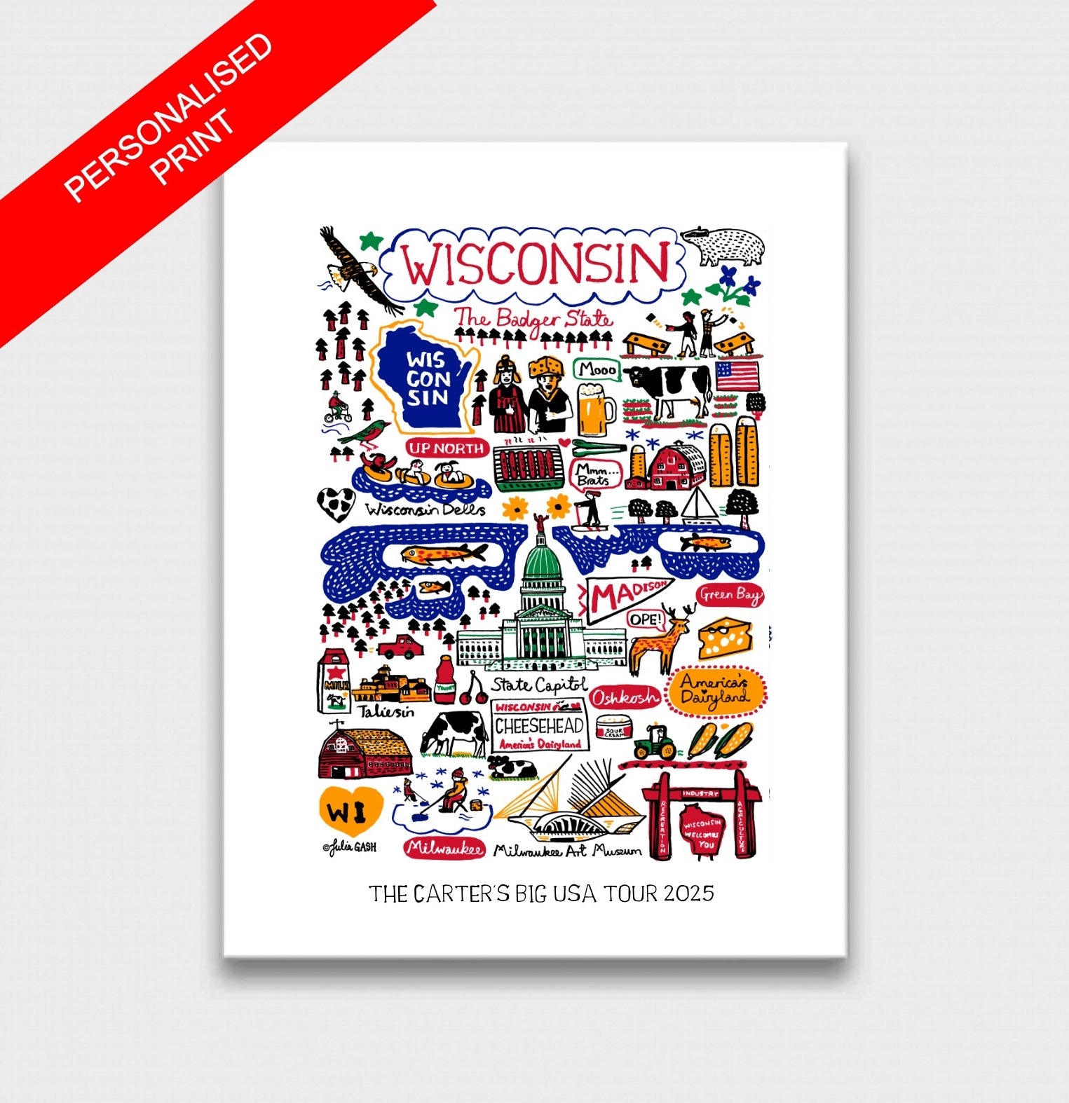 Wisconsin Art Print