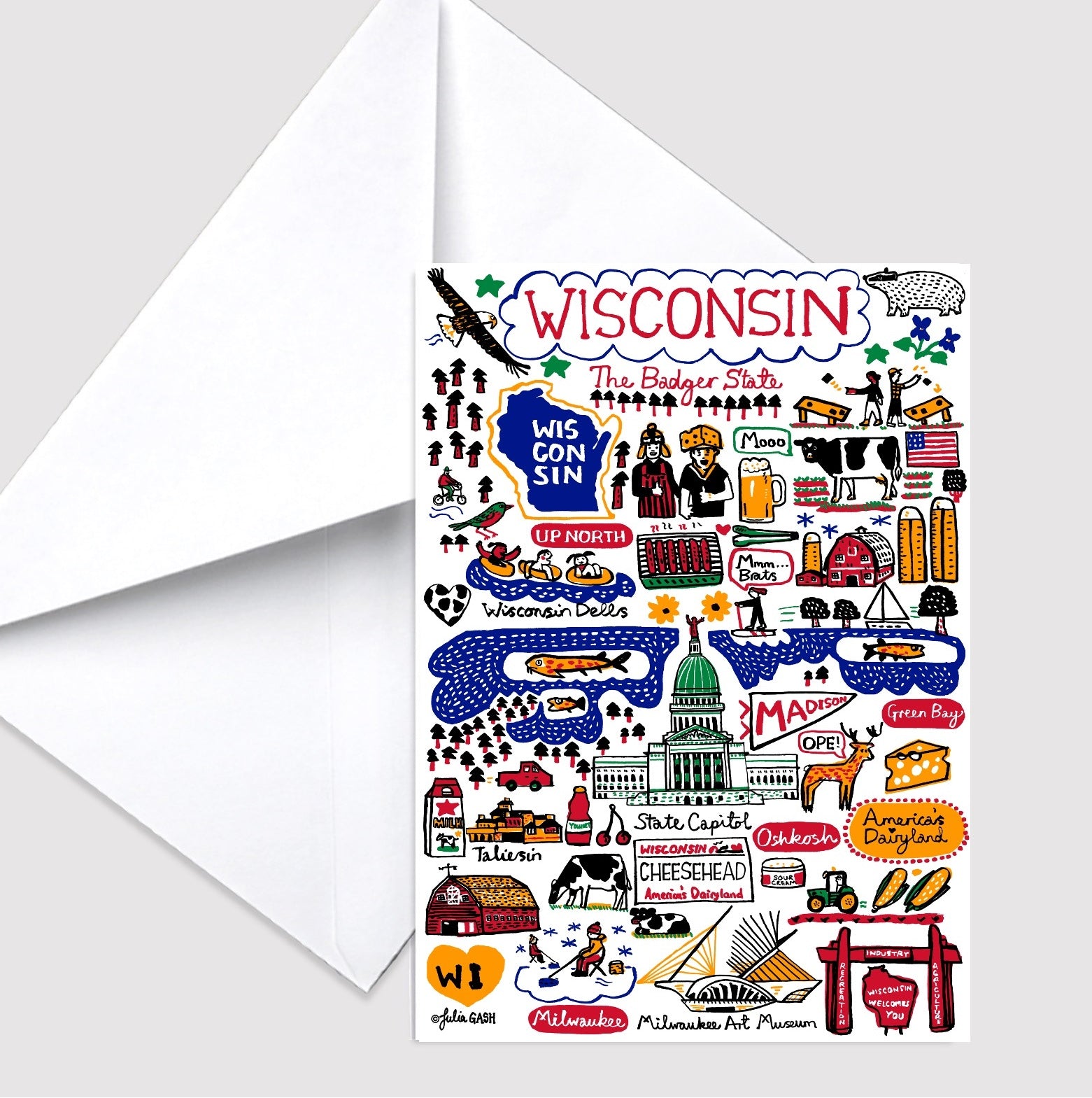 Wisconsin Greeting Card
