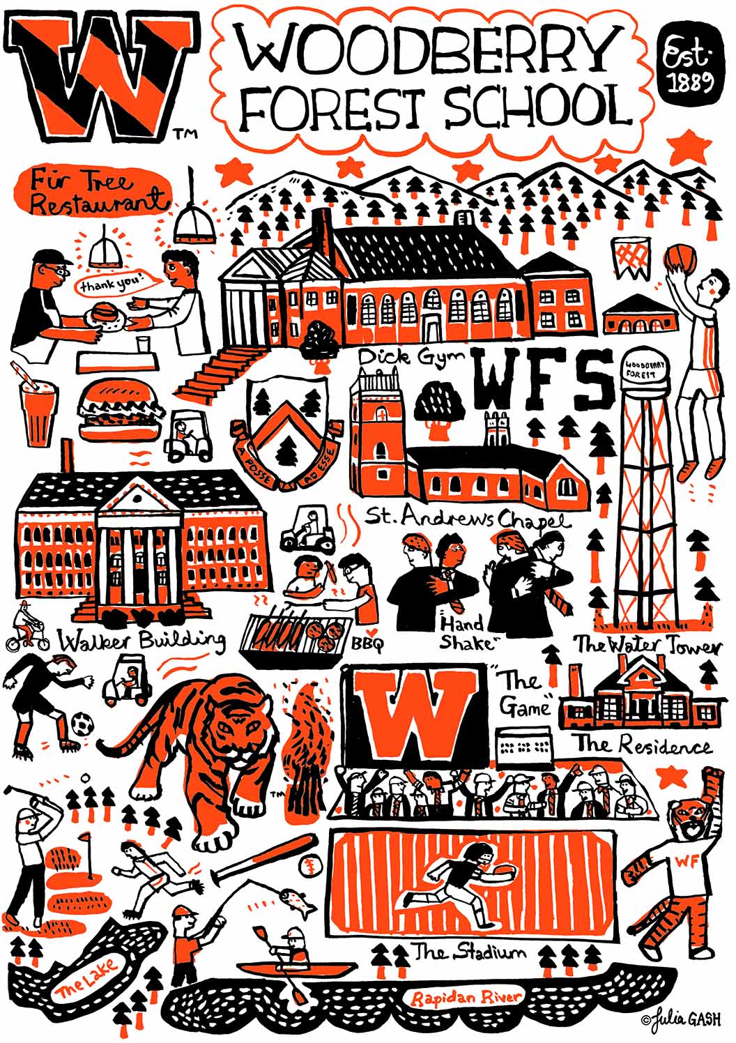 Woodberry Forest School Design by Julia Gash